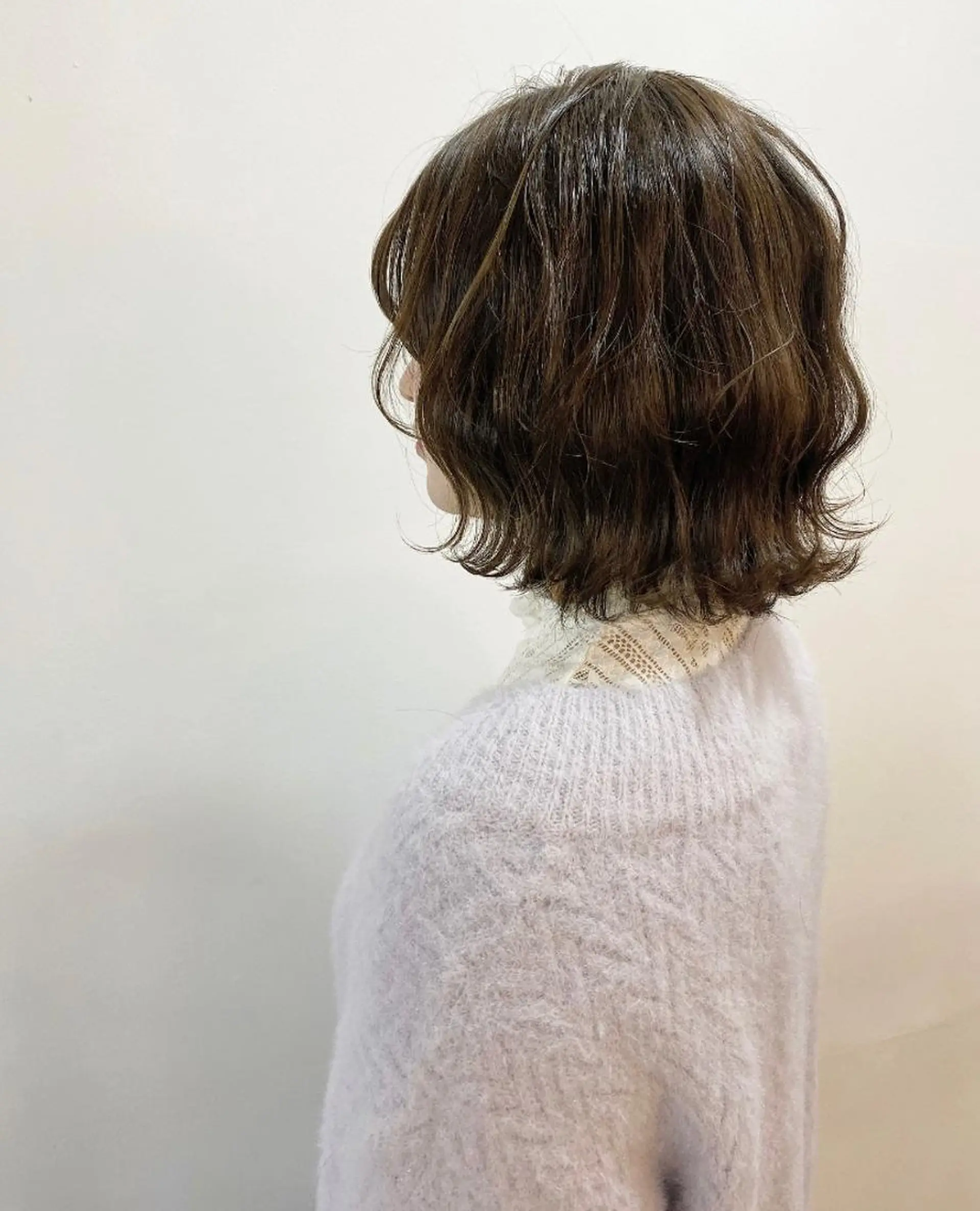 カラー 切りっぱなしボブ ボブ カット ヘッドスパ WATANABE MISAKIのヘアスタイル