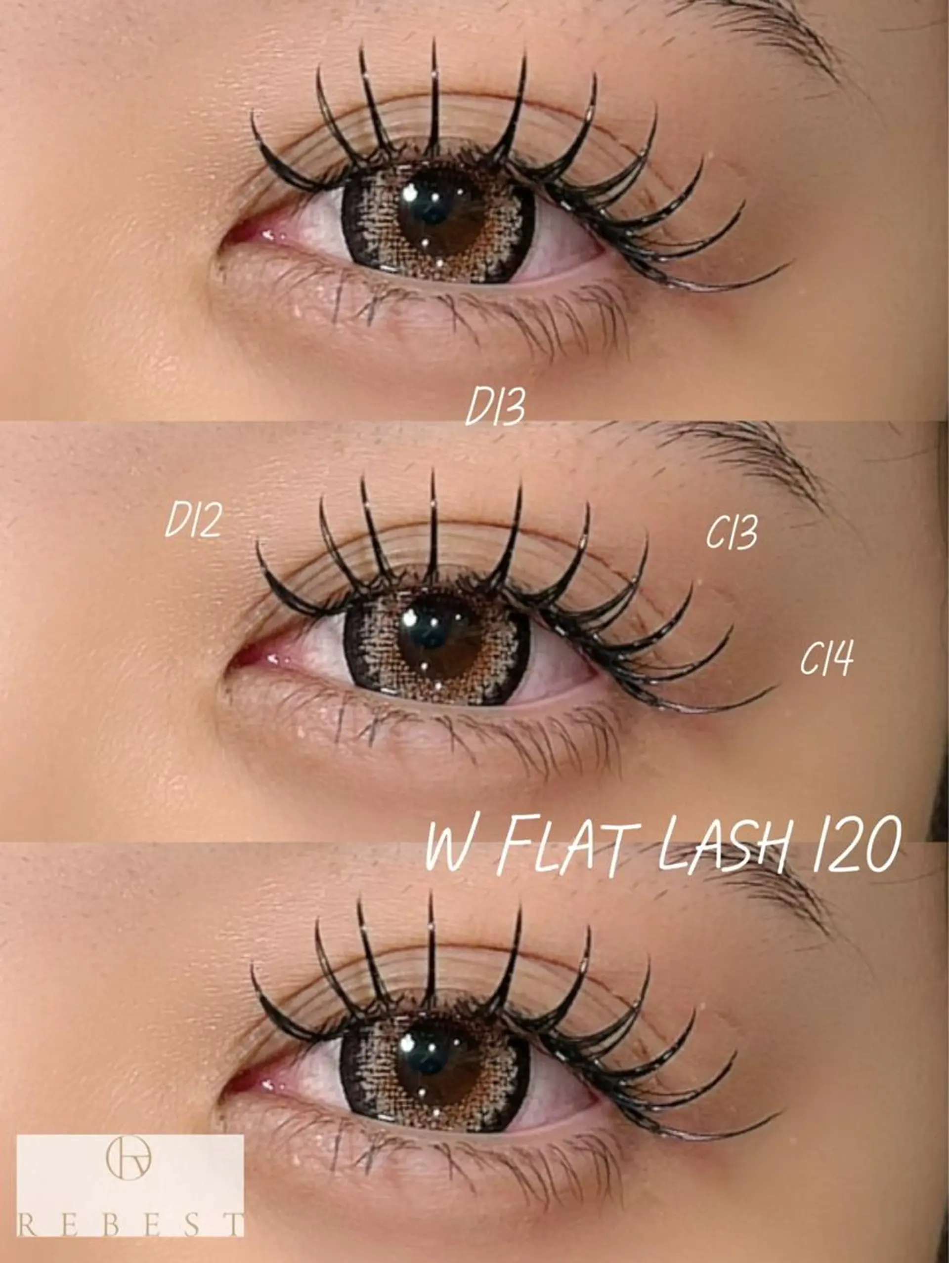 マツエク・マツパ ＲＥＢＥＳＴ ｅｙｅｌａｓｈのマツエク・マツパデザイン