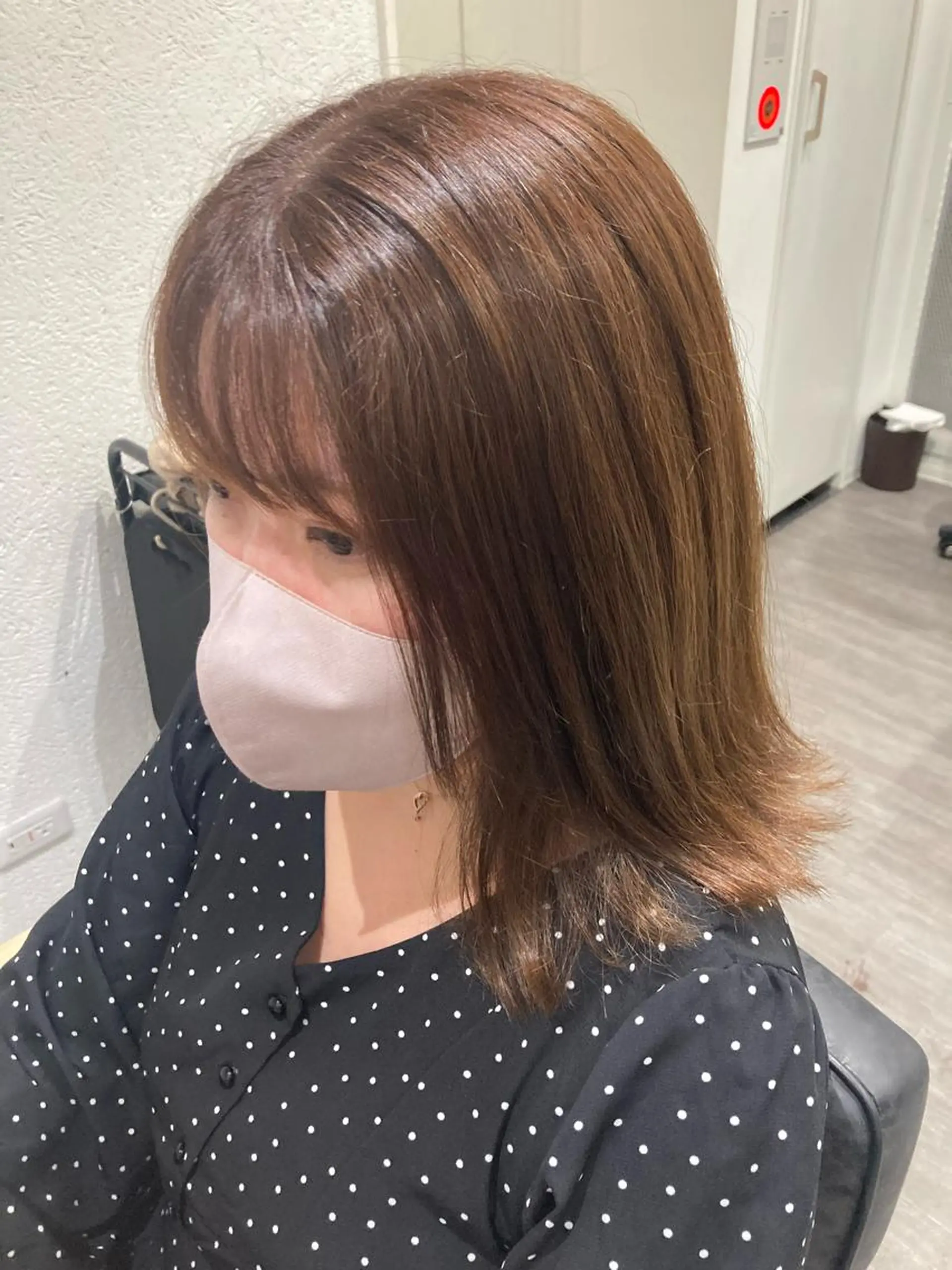 ミディアム ミルクティー量産💙 💙ブリーチ特化💙のヘアスタイル