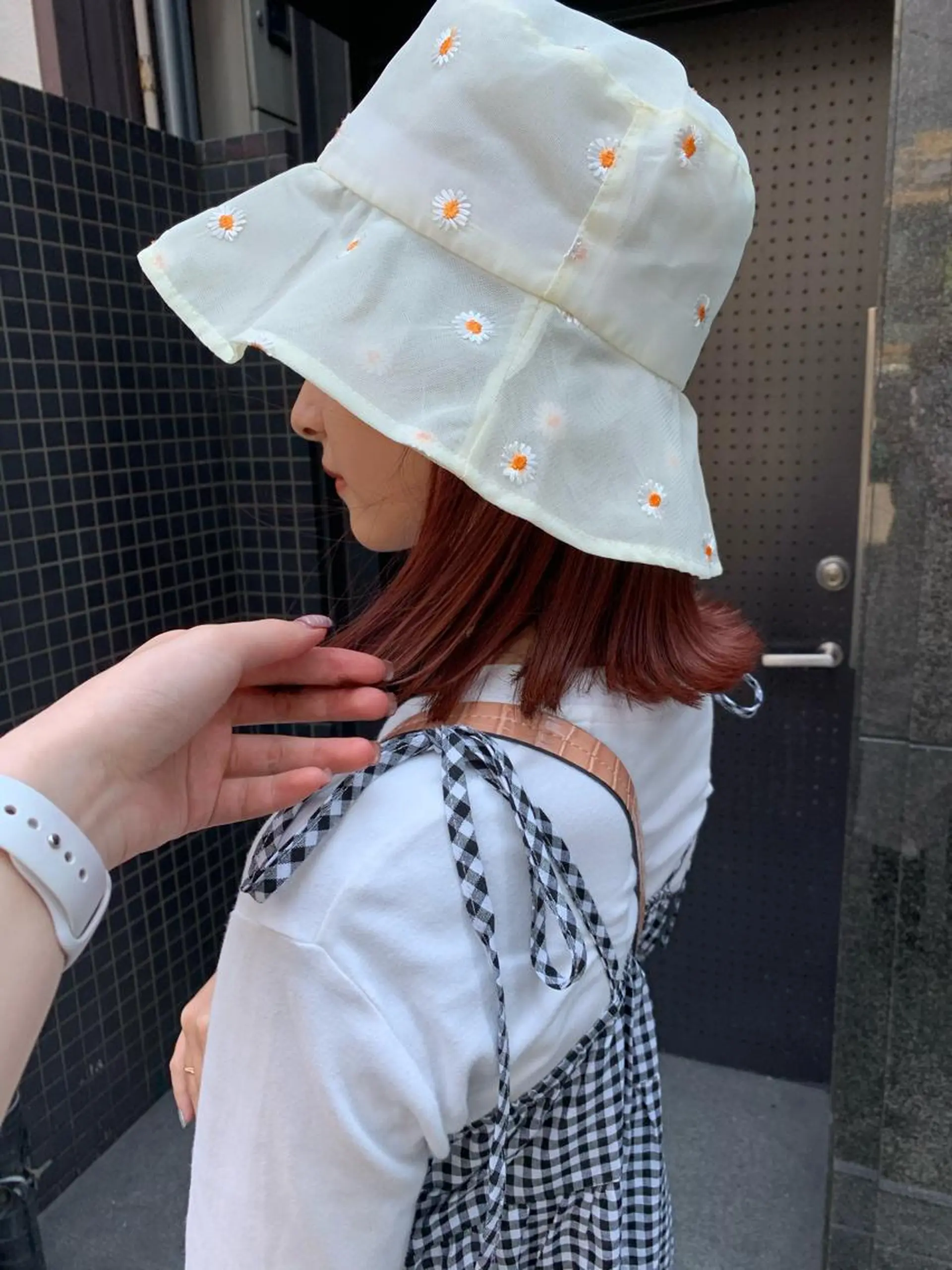 ミディアム カラー ブラウンカラー ピンクカラー ピンクブラウン 美髪・シールエクステ ホソタニリョウコのヘアスタイル