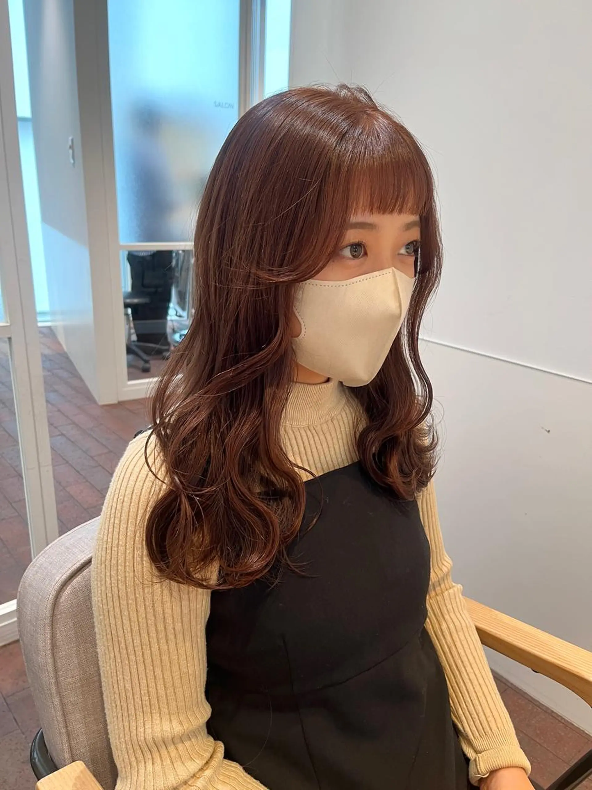 ロング カラー カット ヘアカラー トリートメント 片岡 由依のヘアスタイル