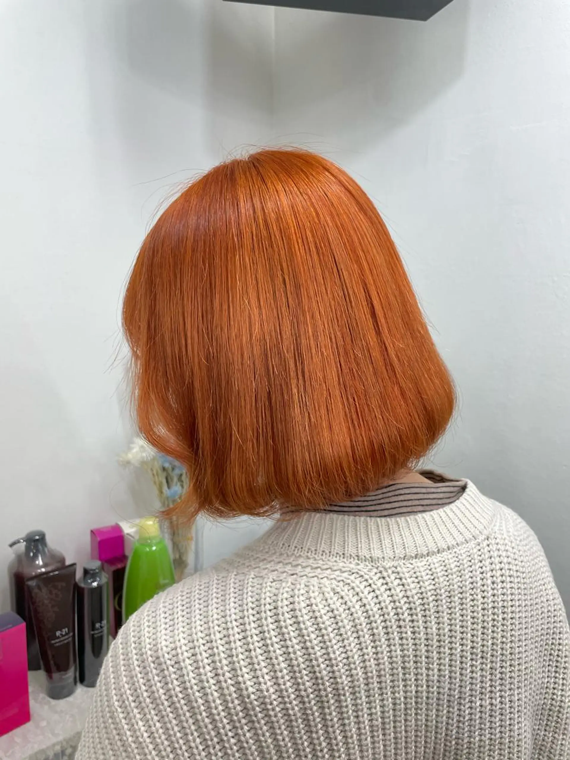 ミディアム カラー ヘアカラー トリートメント ヘアセット 韓国ヘア🤍髪質改善 🇰🇷AKANEのヘアスタイル