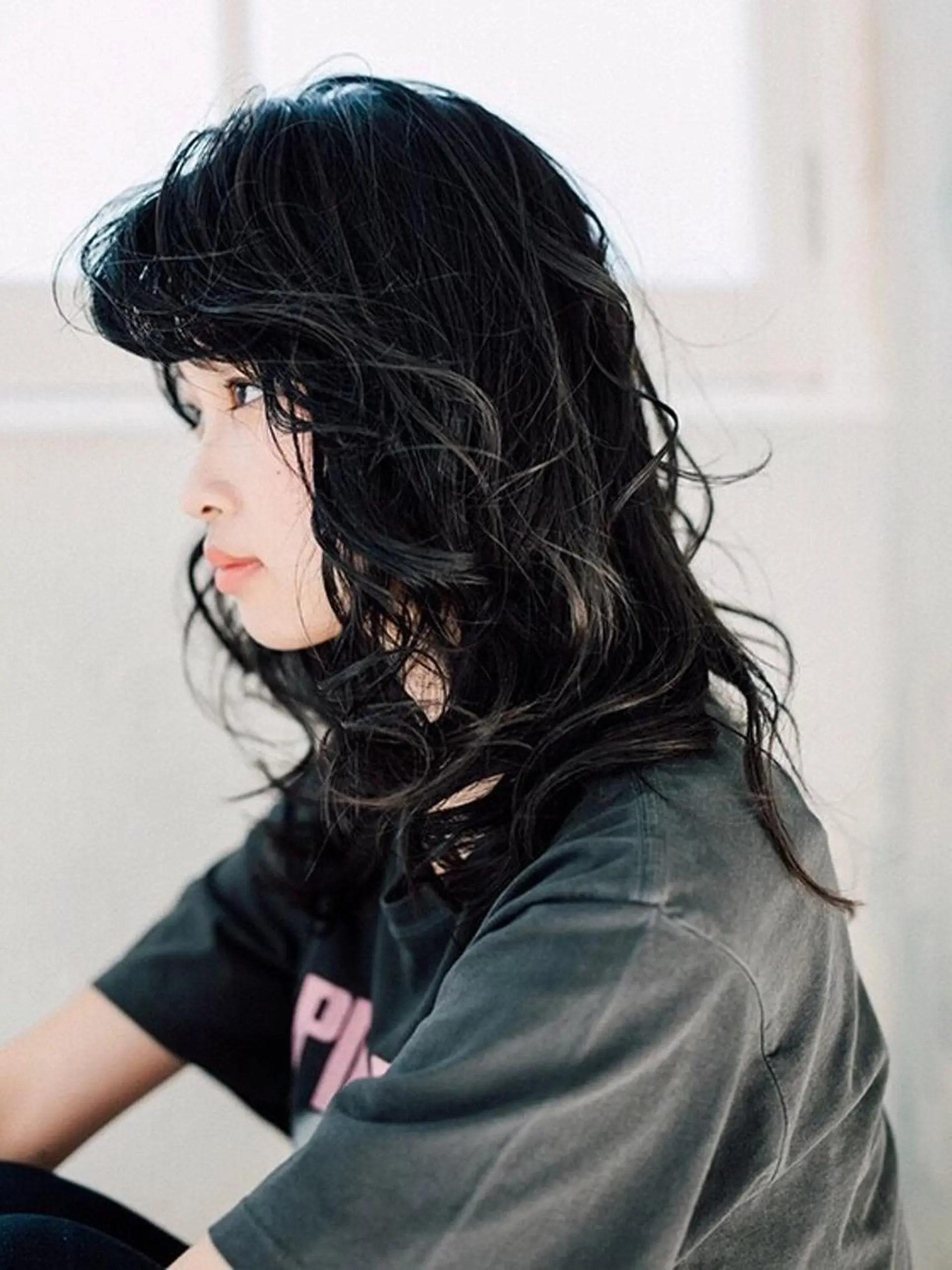 セミロング カラー カット トリートメント 白髪ぼかしハイライト 柳川拓哉のヘアスタイル