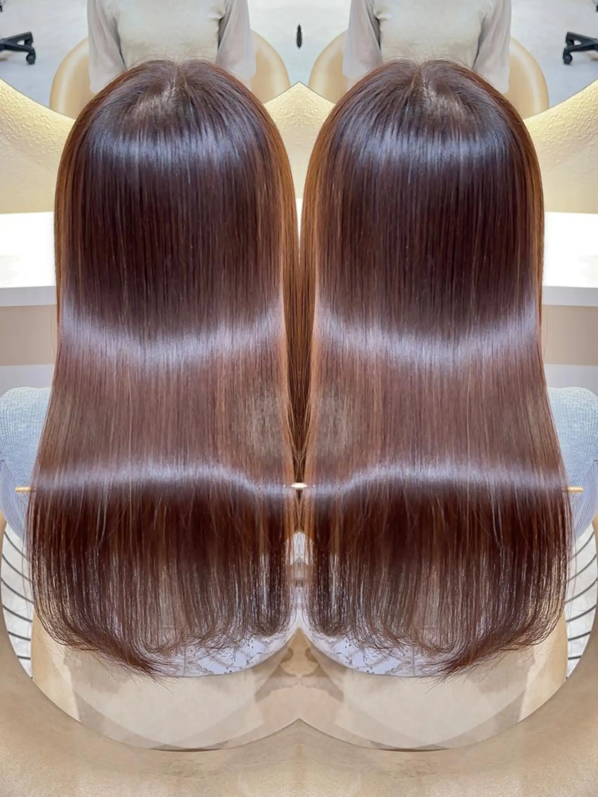 セミロング カット 縮毛矯正 レイヤー❣️縮毛矯 川村利幸のヘアスタイル