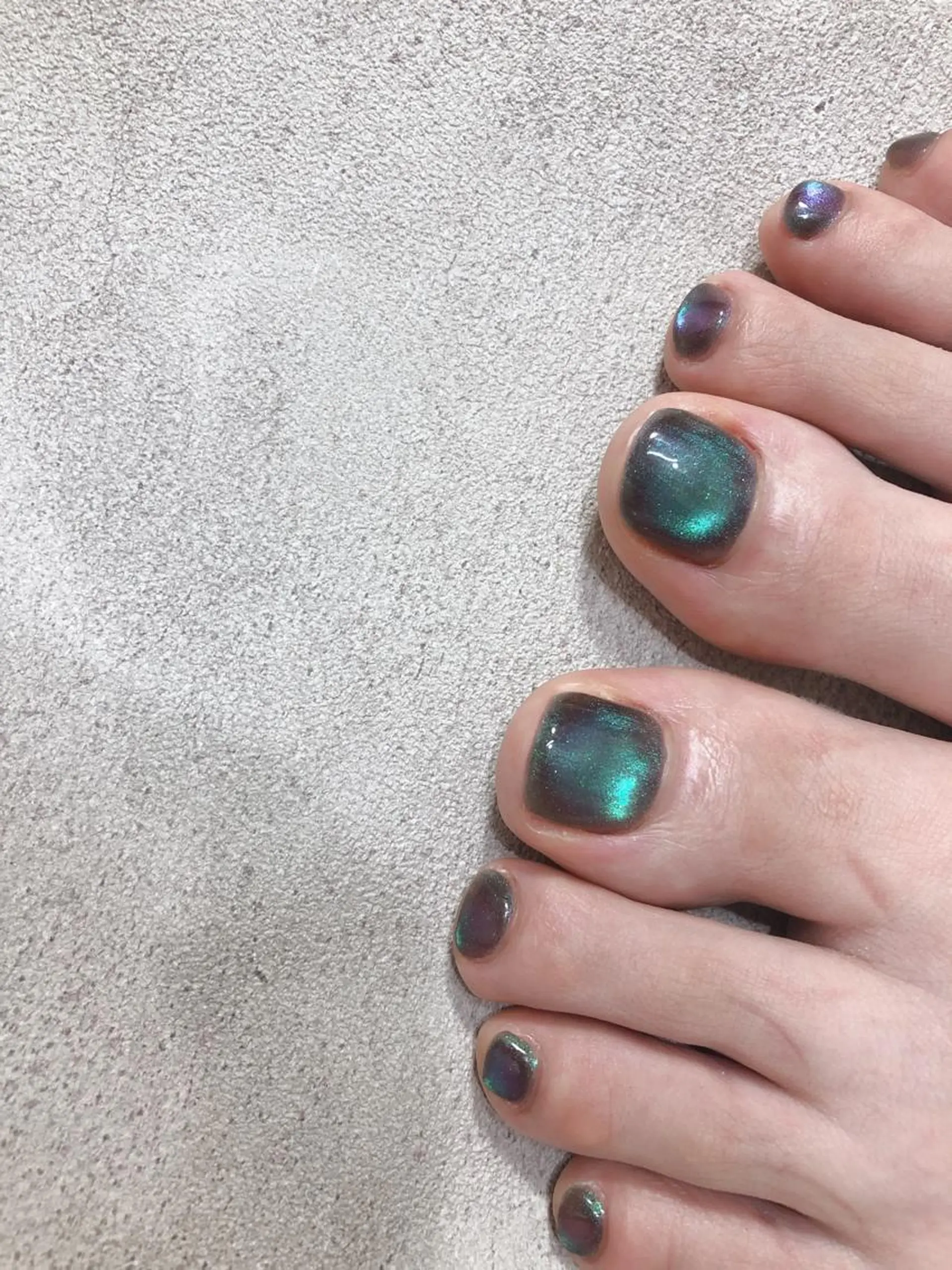 ネイル マグネットネイル フットネイル saki_ nail heronのネイルデザイン