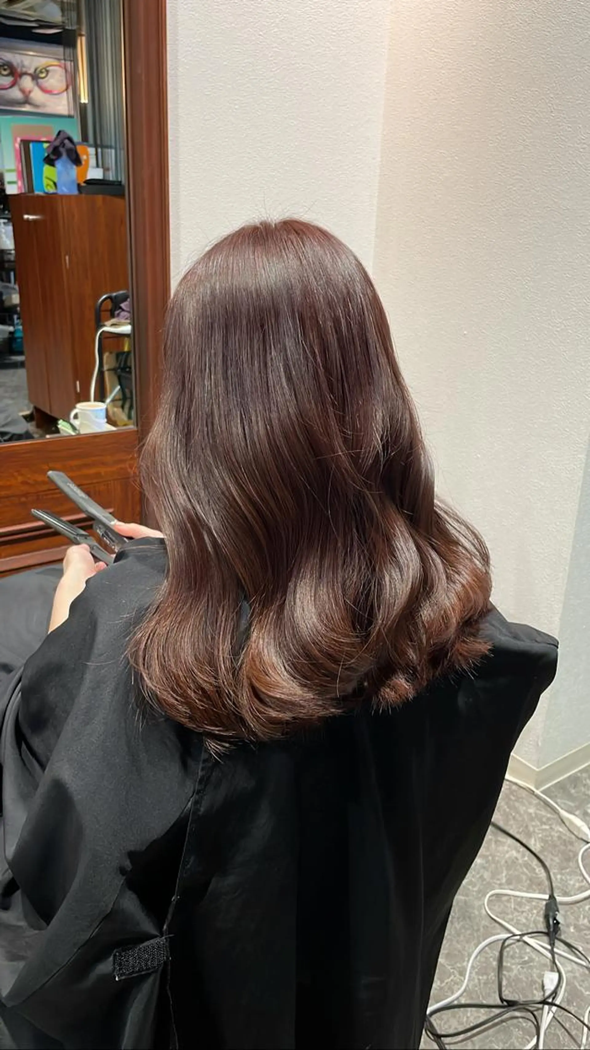 セミロング カット ヘアカラー トリートメント 金児拓磨 韓国ヘア◎ヨシンモリのヘアスタイル