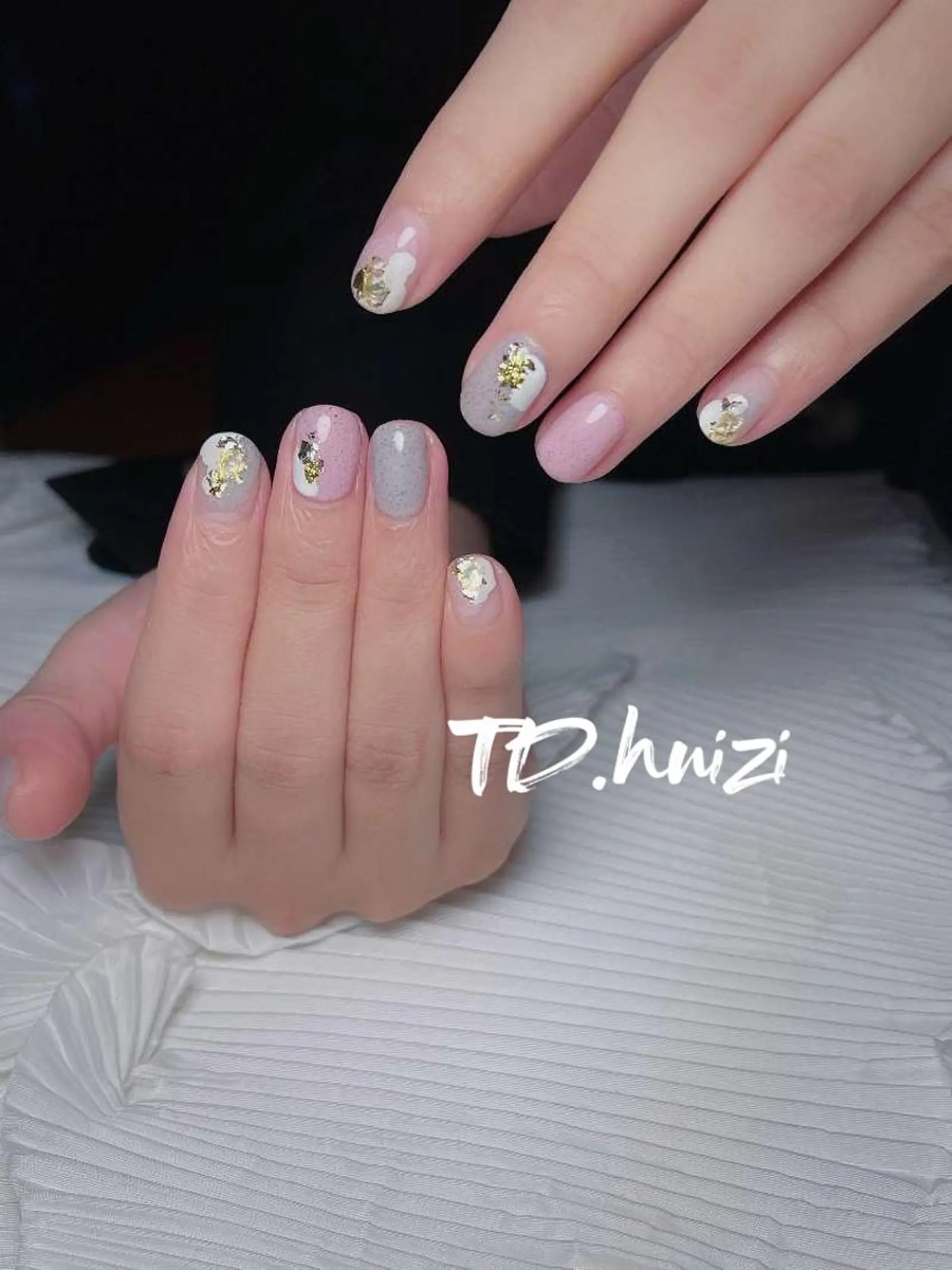 ショート めぐみのネイルサロン スタッフ練習のネイルデザイン