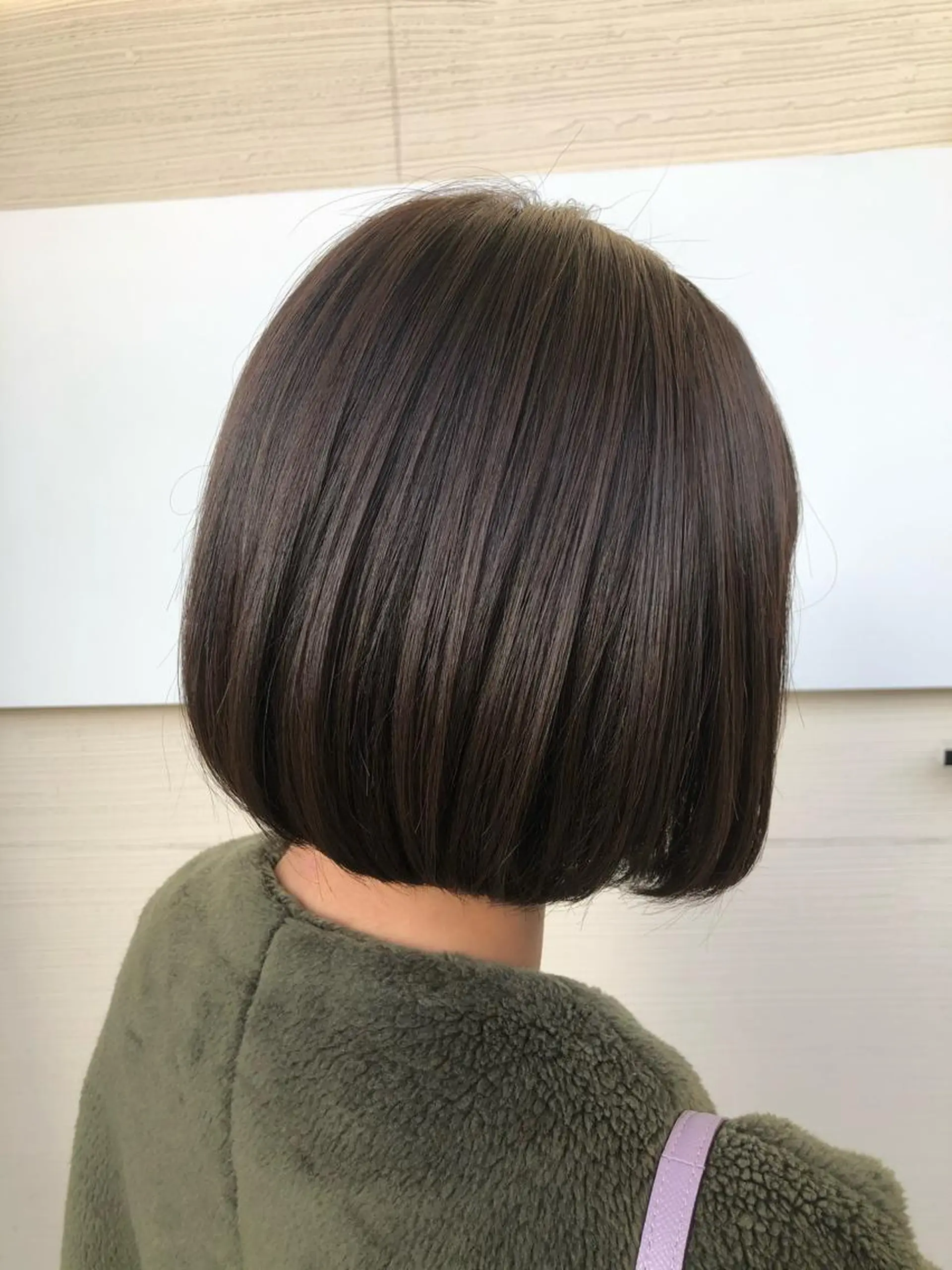 ミディアム ボブ カット ヘアカラー トリートメント ✨髪質改善✨ 田西　基彦のヘアスタイル