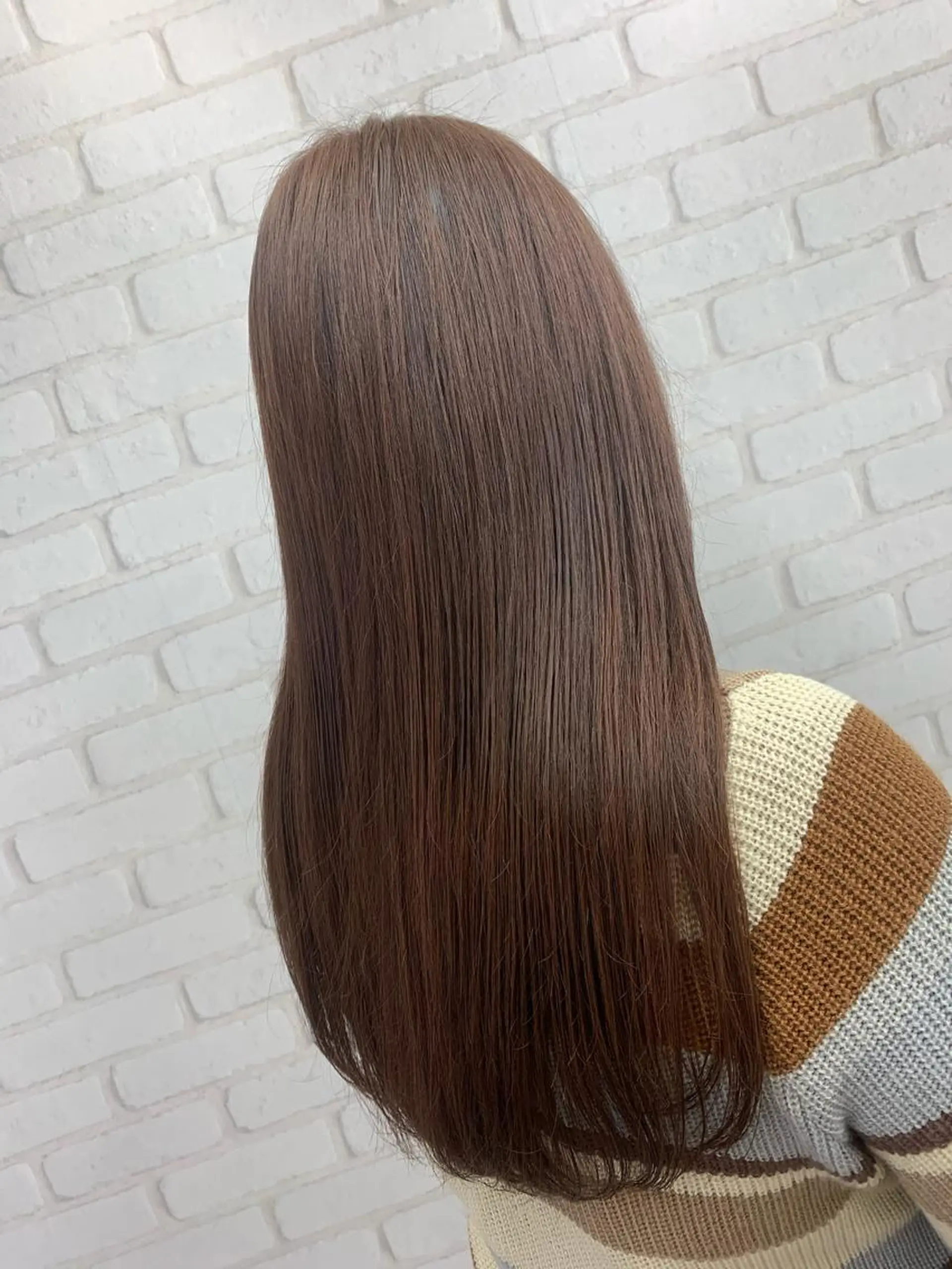 ロング カラー ブラウンカラー ピンクカラー ピンクブラウン peg.hair所属・ブリーチカラー🫧 森　凪沙のヘアスタイル