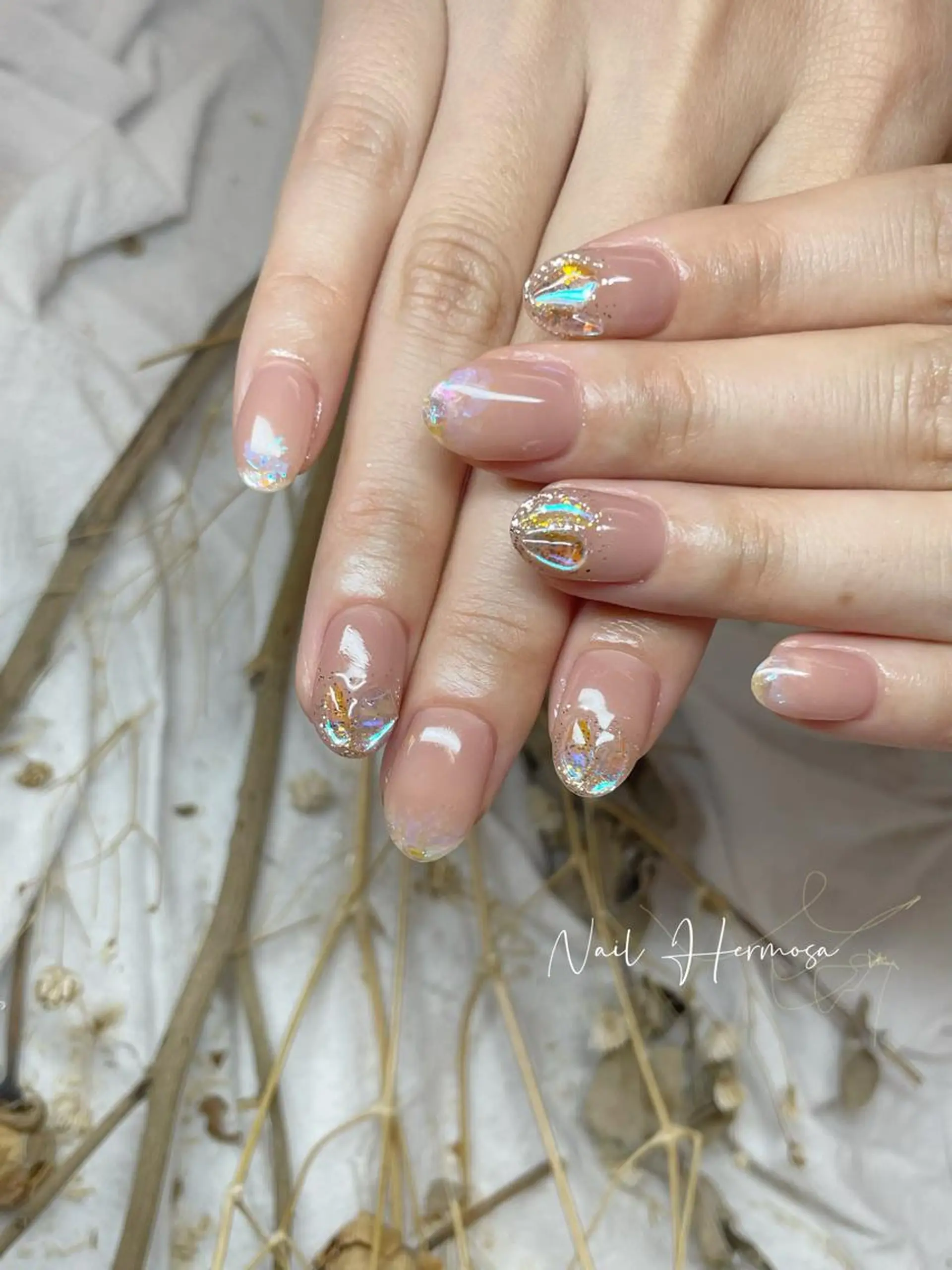 ネイル 桜ネイル 長さ出し フラッシュネイル フラワーネイル フットネイル ハンドネイル ネイル エルモサのネイルデザイン