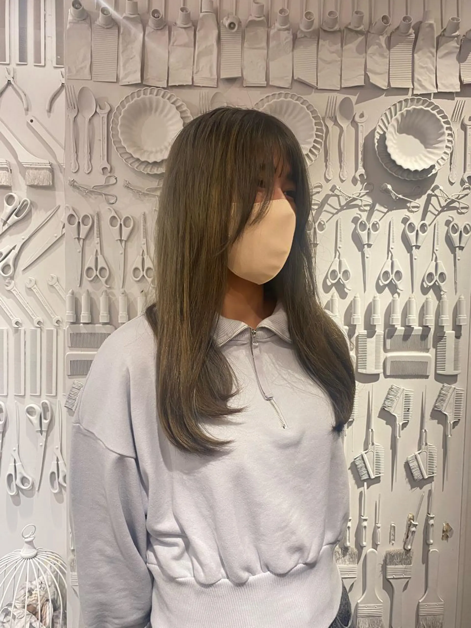 ロング 原田 梓未のヘアスタイル