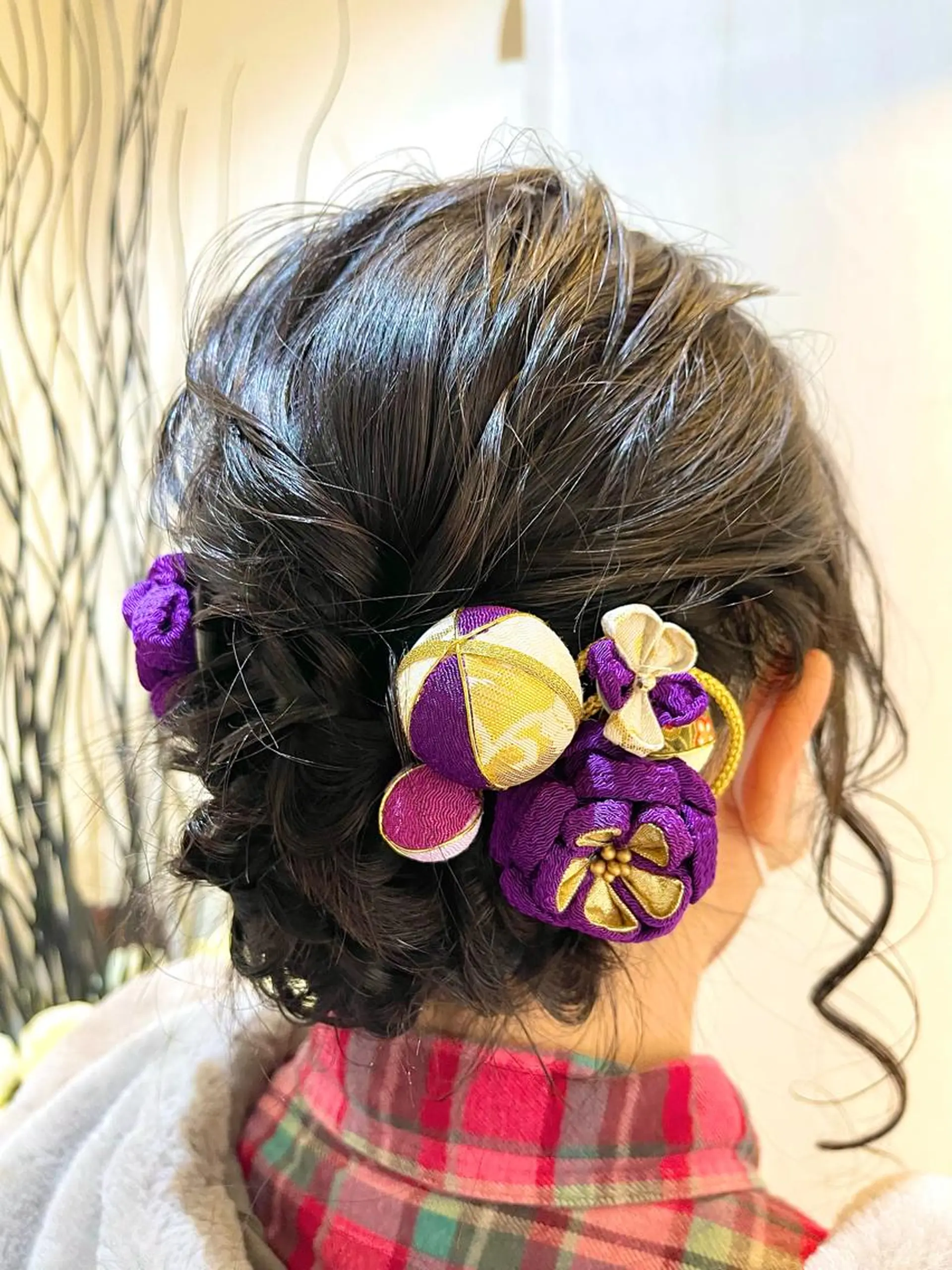 セミロング ヘアアレンジ 鶴﨑 美優亜のヘアスタイル