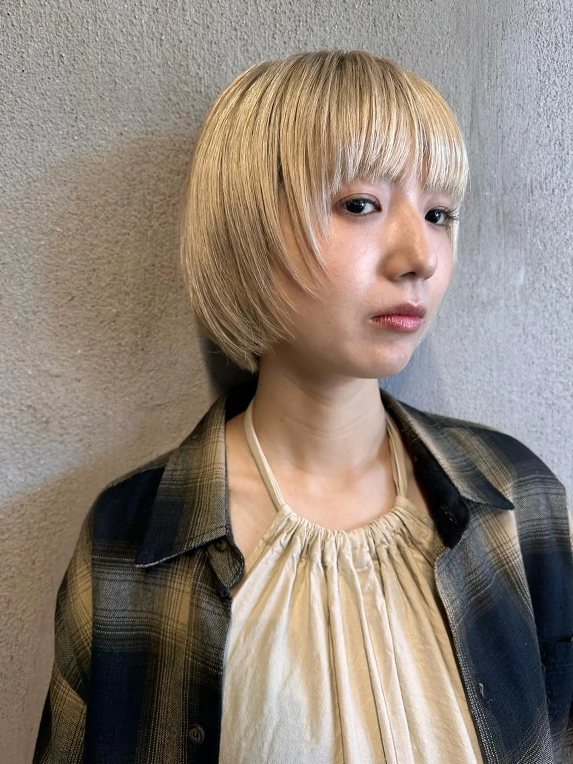 ショート カラー メンズカットパーマ/ ブリーチ高柳将太のヘアスタイル