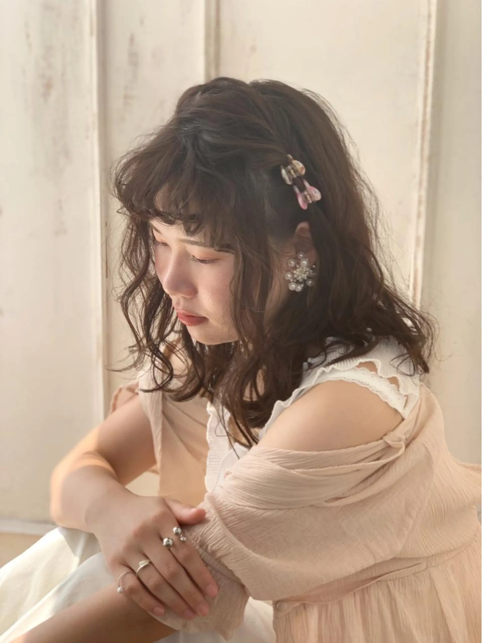 ミディアム ヘアアレンジ Sana / 韓国ヘア / カラーのヘアスタイル