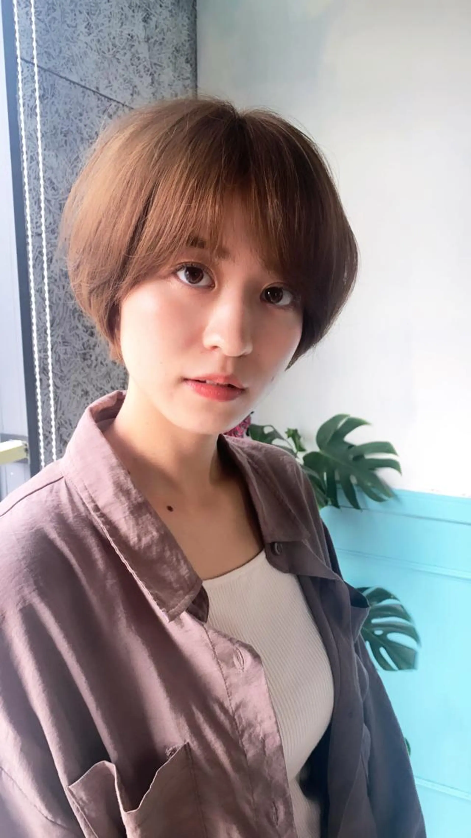 ショート カラー ✨縮毛矯正/髪質改善 錦糸町/松坂拓馬のヘアスタイル