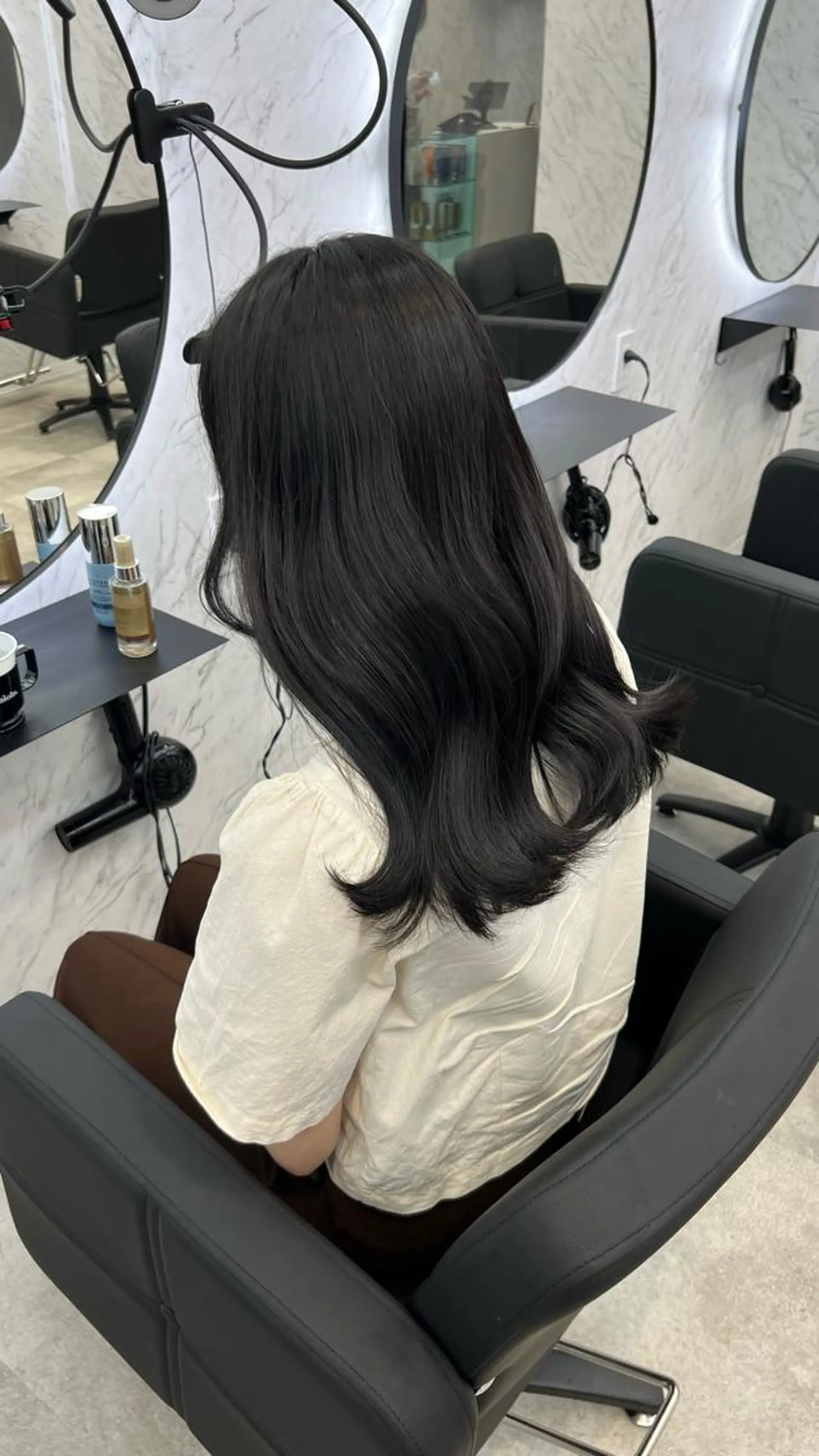 ロング 韓国パーマ 美容師 和田爽良のヘアスタイル
