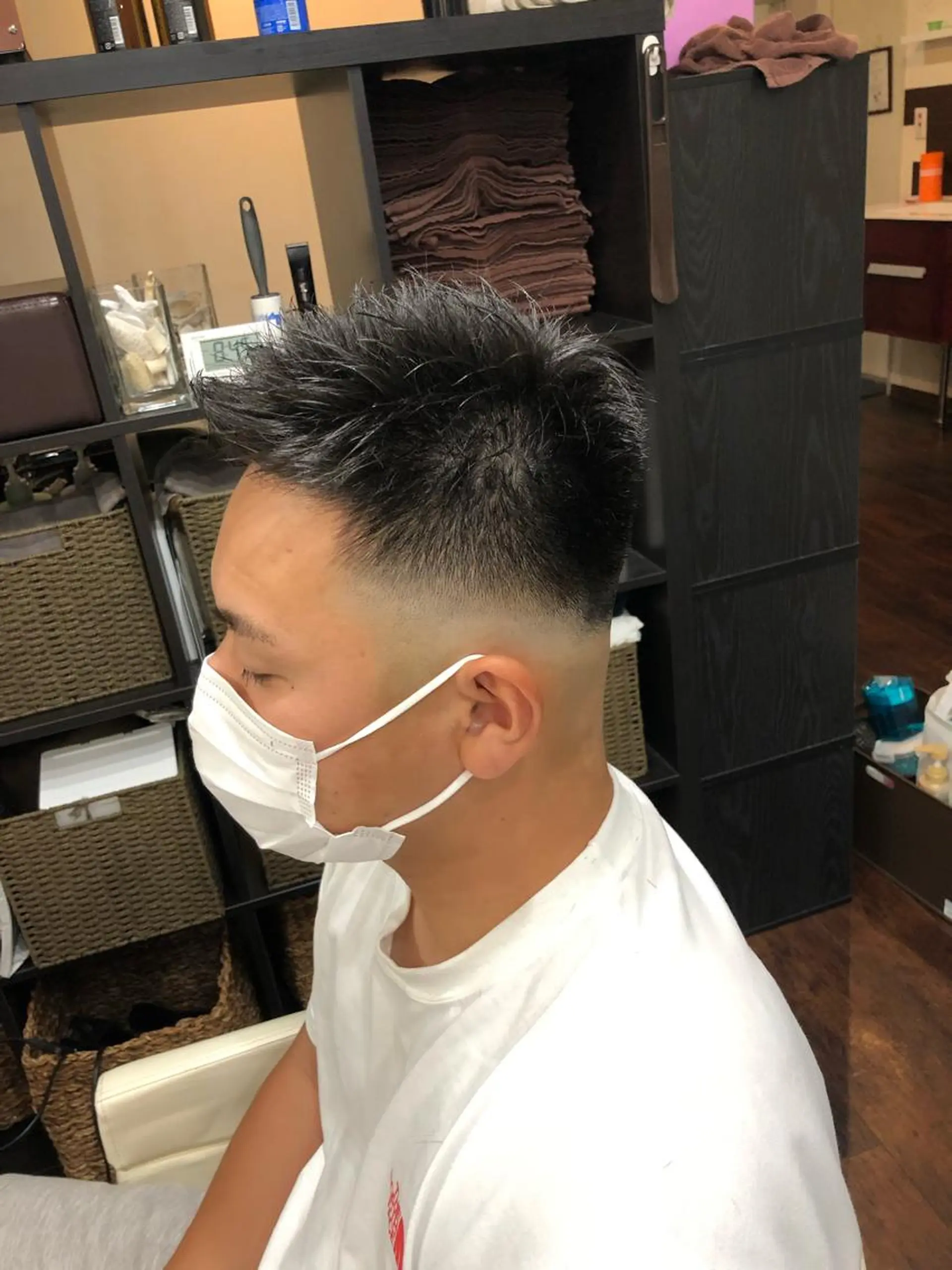 ショート メンズ フェードカット メンズパーマ スキンフェード メンズツイストパーマ ツイストパーマ カット men's特化　石井 貴章のヘアスタイル