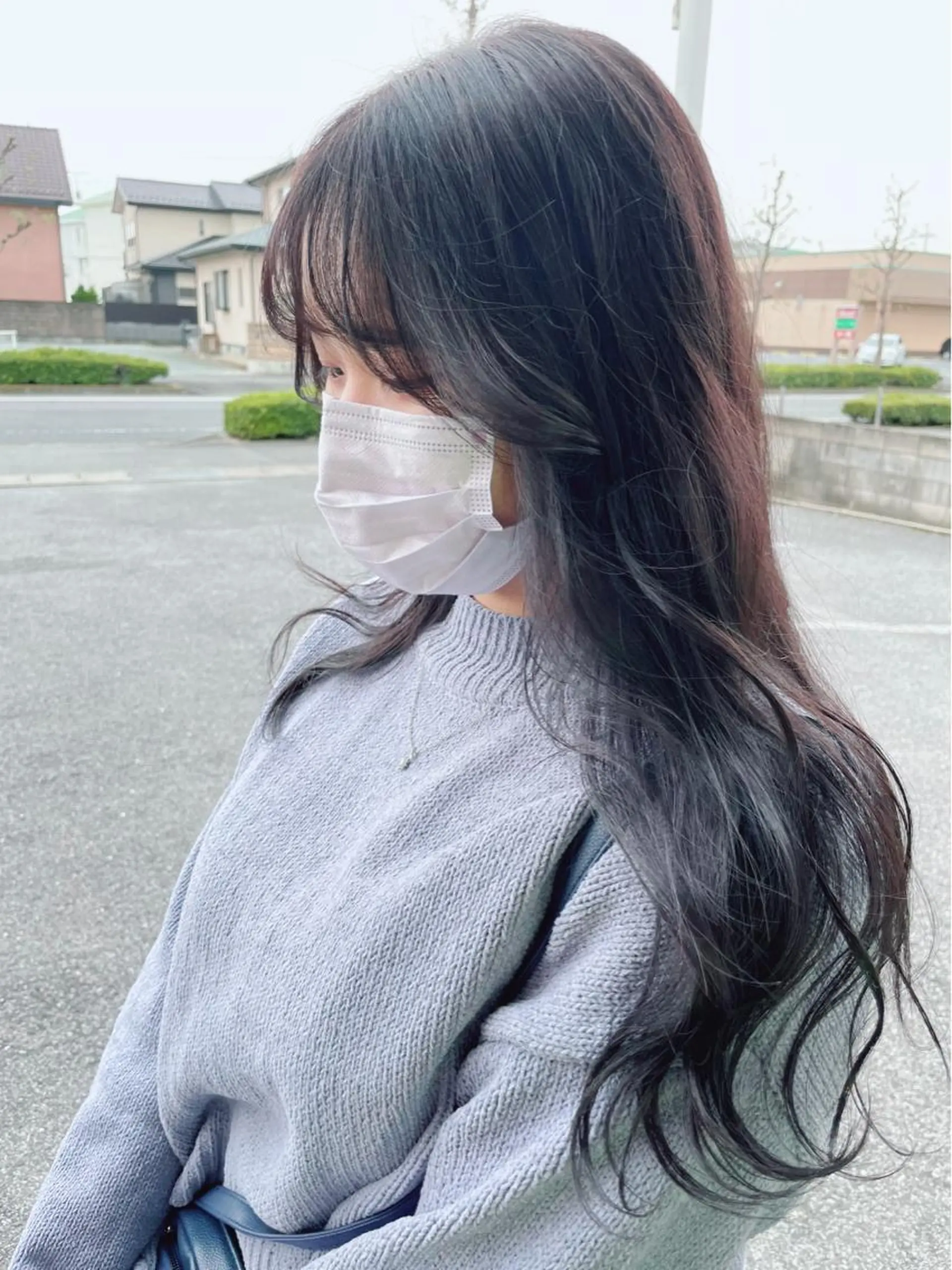 ロング カラー 黒髪 透明感カラー ラベンダーカラー ヘアカラー トリートメント ARISA🦋推し・ アニメカラー/派手髪のヘアスタイル