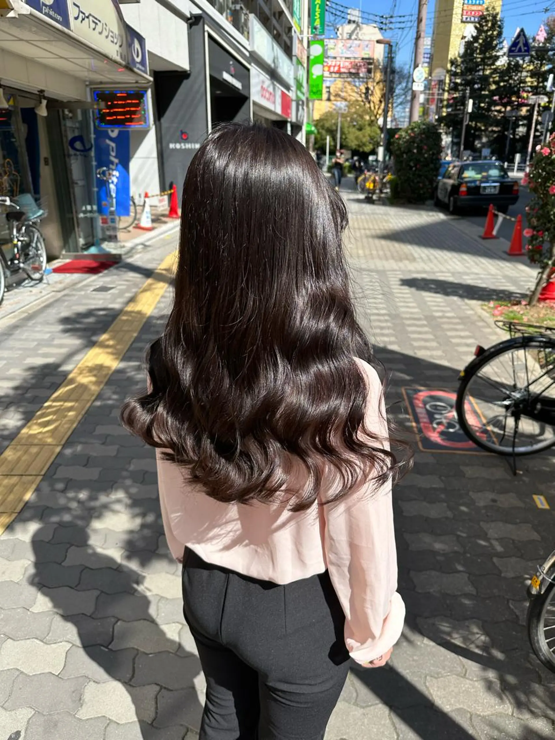 セミロング カラー グレージュ カット ヘアカラー トリートメント 艶髪レイヤー上田 紗也🇰🇷💗のヘアスタイル