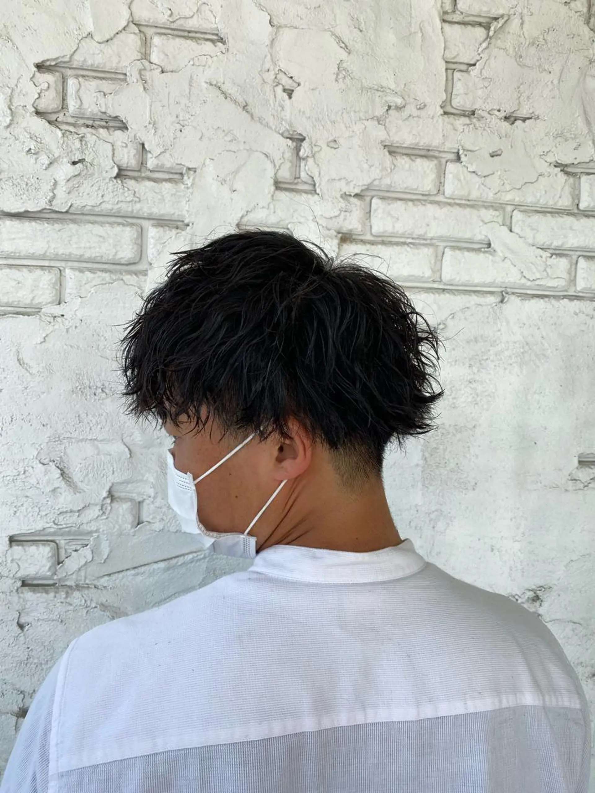 パーマ メンズ カット パーマ 尾崎 優也のヘアスタイル