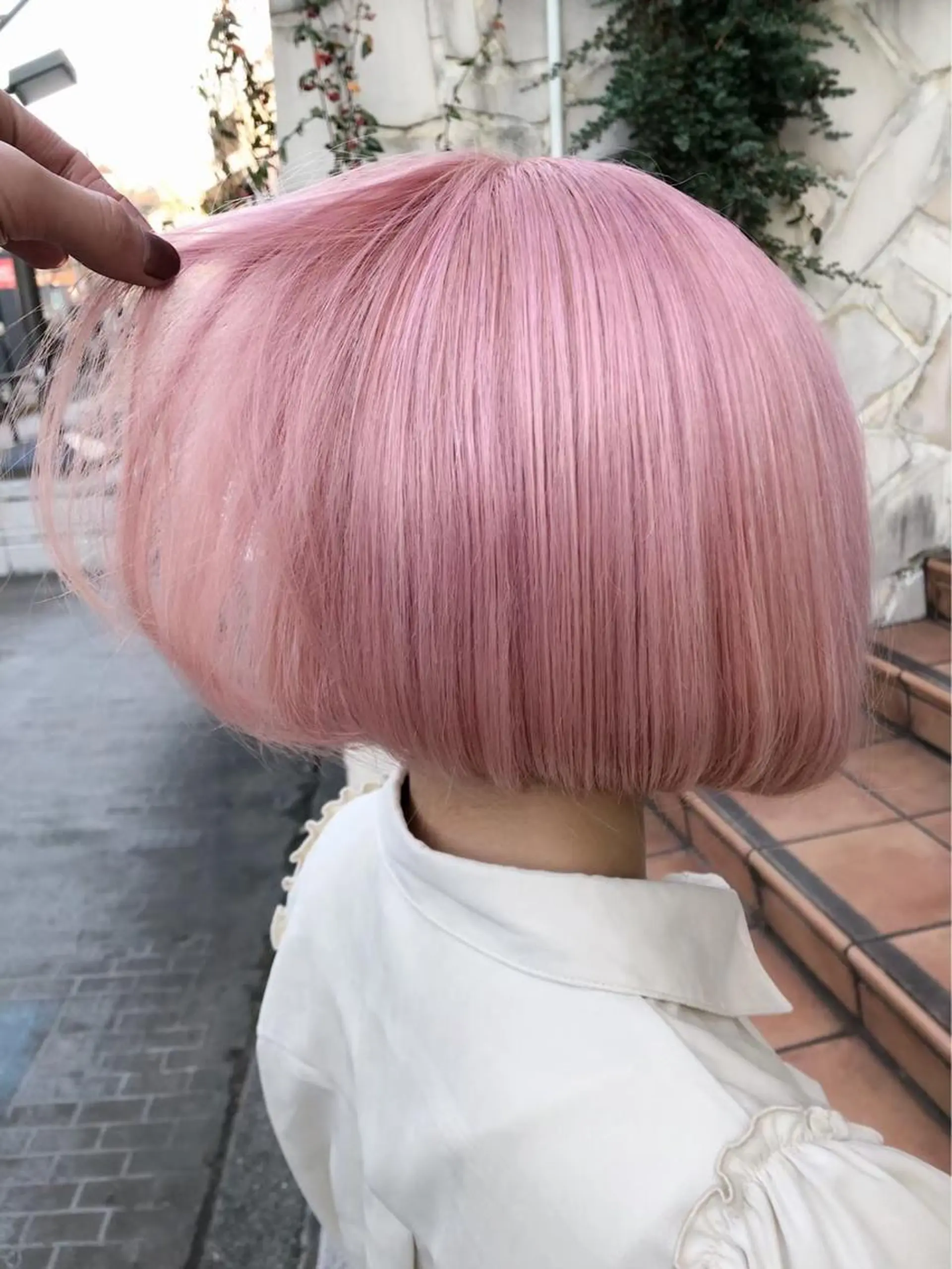 ショート ボブ フレンチガーリー レイヤーカット 似合わせカット トリートメント ヘアカラー トリートメント ❄️💛エクステ ブリーチ❄️yukiのヘアスタイル