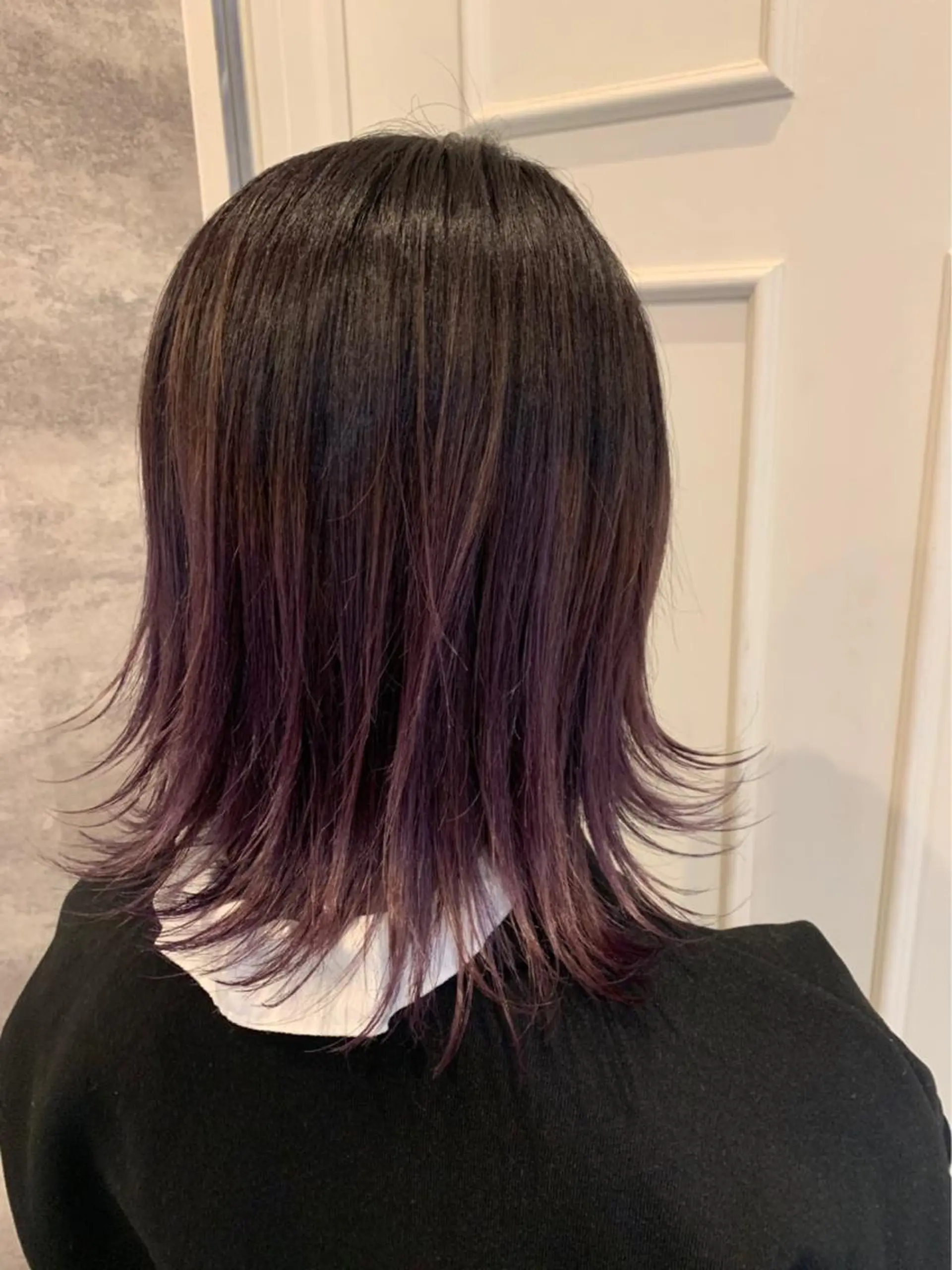 ミディアム カラー グラデーションカラー パープルカラー Blanco Color&Careのヘアスタイル