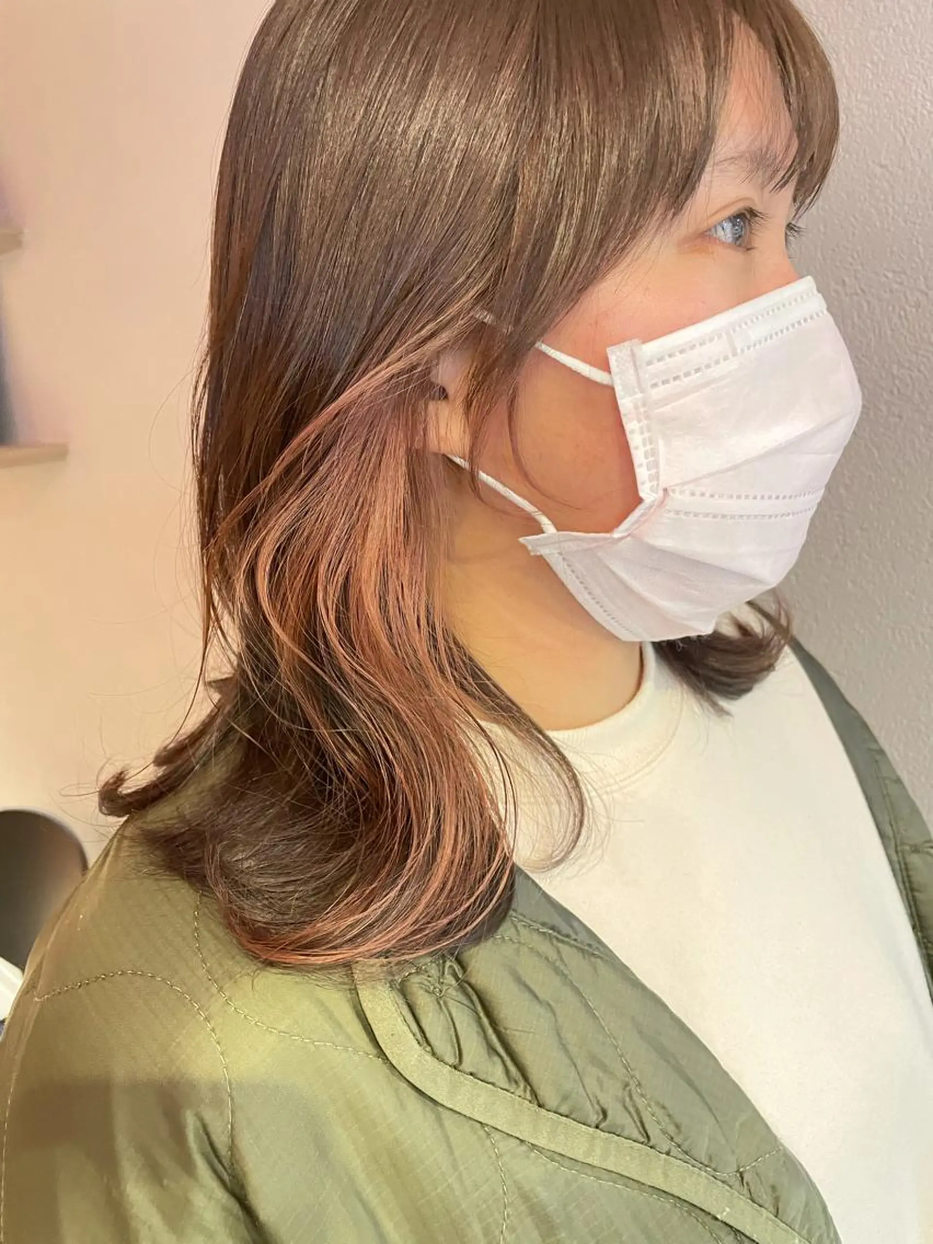 ミディアム カラー ブリーチ ピンクカラー 沖縄/ヘアアレンジ /ナカノのヘアスタイル