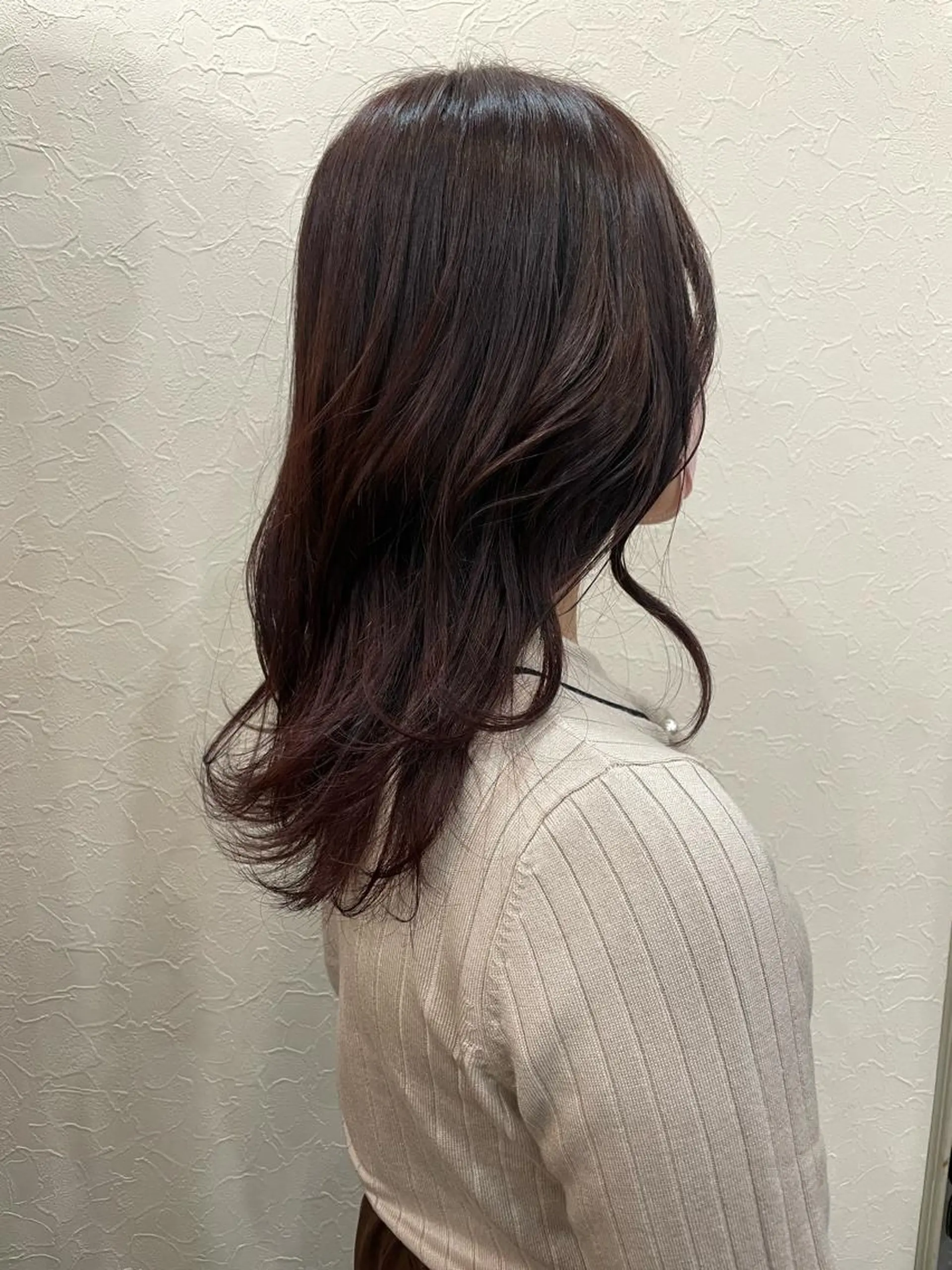 セミロング カット ヘアカラー 星野 りゅうきのヘアスタイル