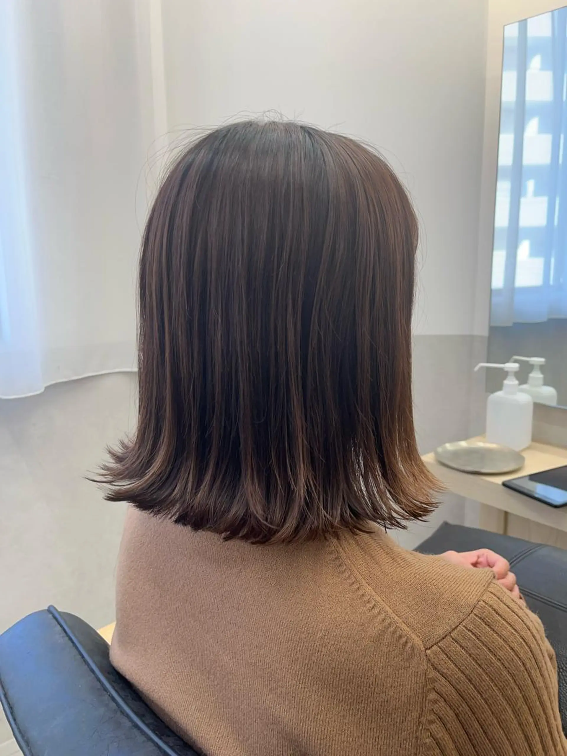 ミディアム カラー 天野 涼のヘアスタイル