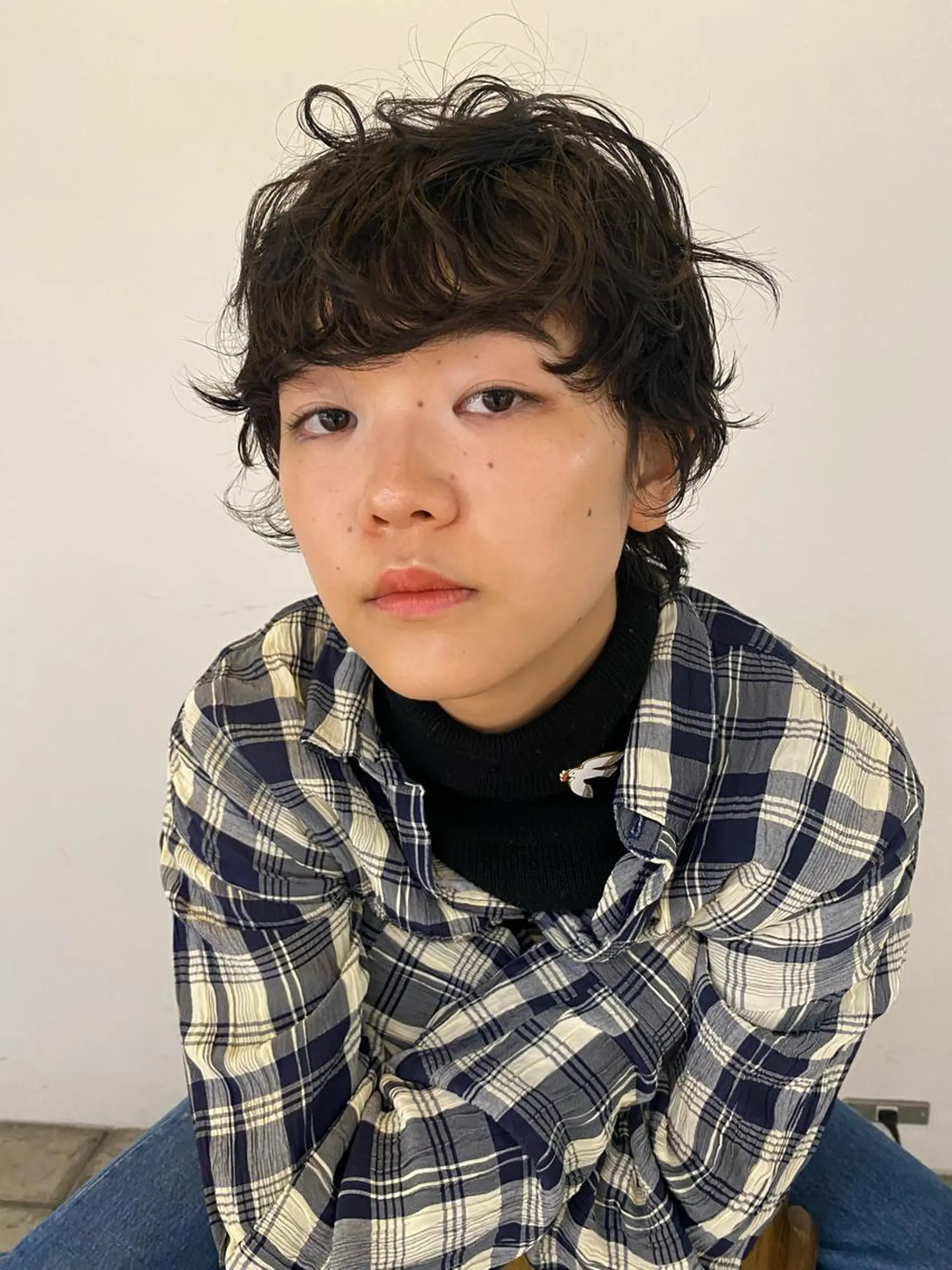 ショート カラー パーマ ヘアアレンジ メンズ キッズ ネイル マツエク・マツパ アイブロウ メンズパーマ ショートヘア ショートネイル パーマスタイル🔅 sayacaのヘアスタイル