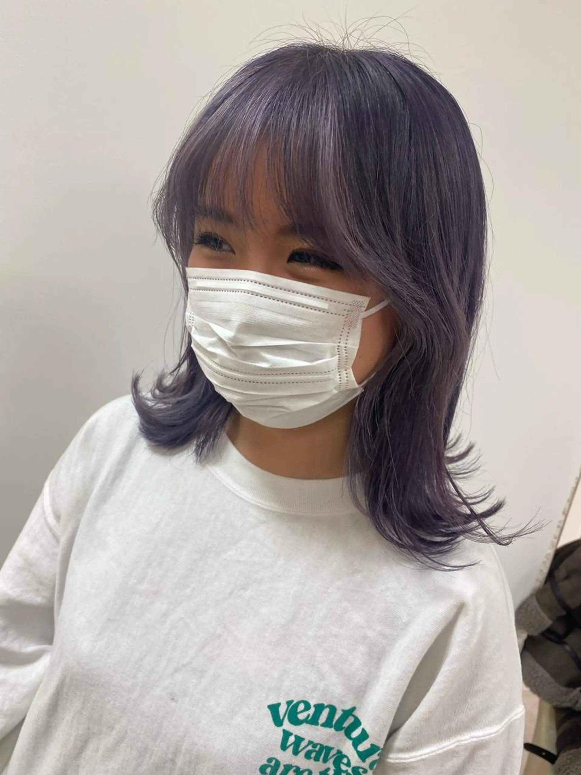 ミディアム カラー カット ヘアカラー トリートメント ヘアセット ハイトーン/ウルフ /レイヤー/坂野幸伸のヘアスタイル