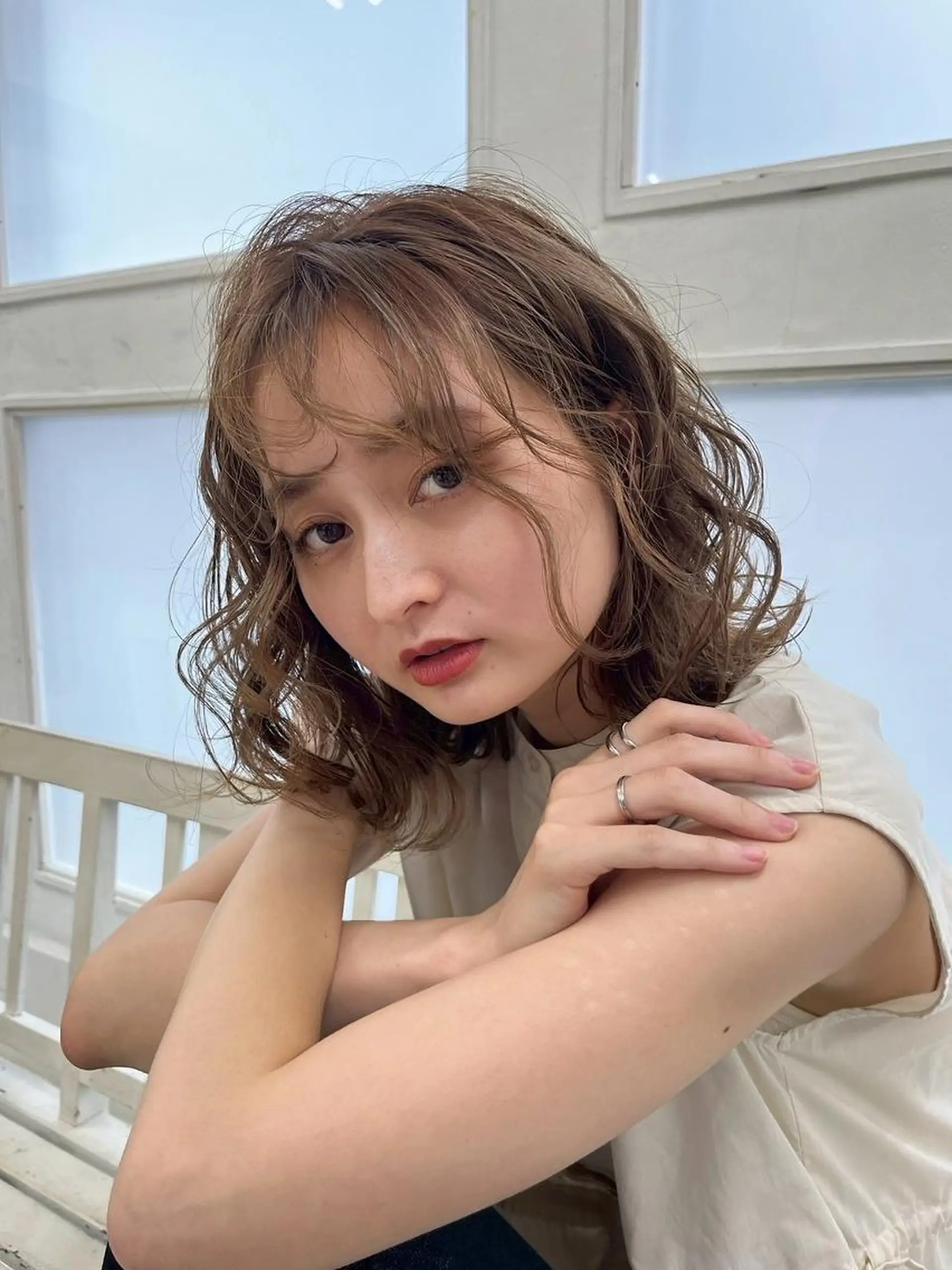 ミディアム カット ヘアカラー トリートメント Grand Link （グランリンク）のヘアスタイル