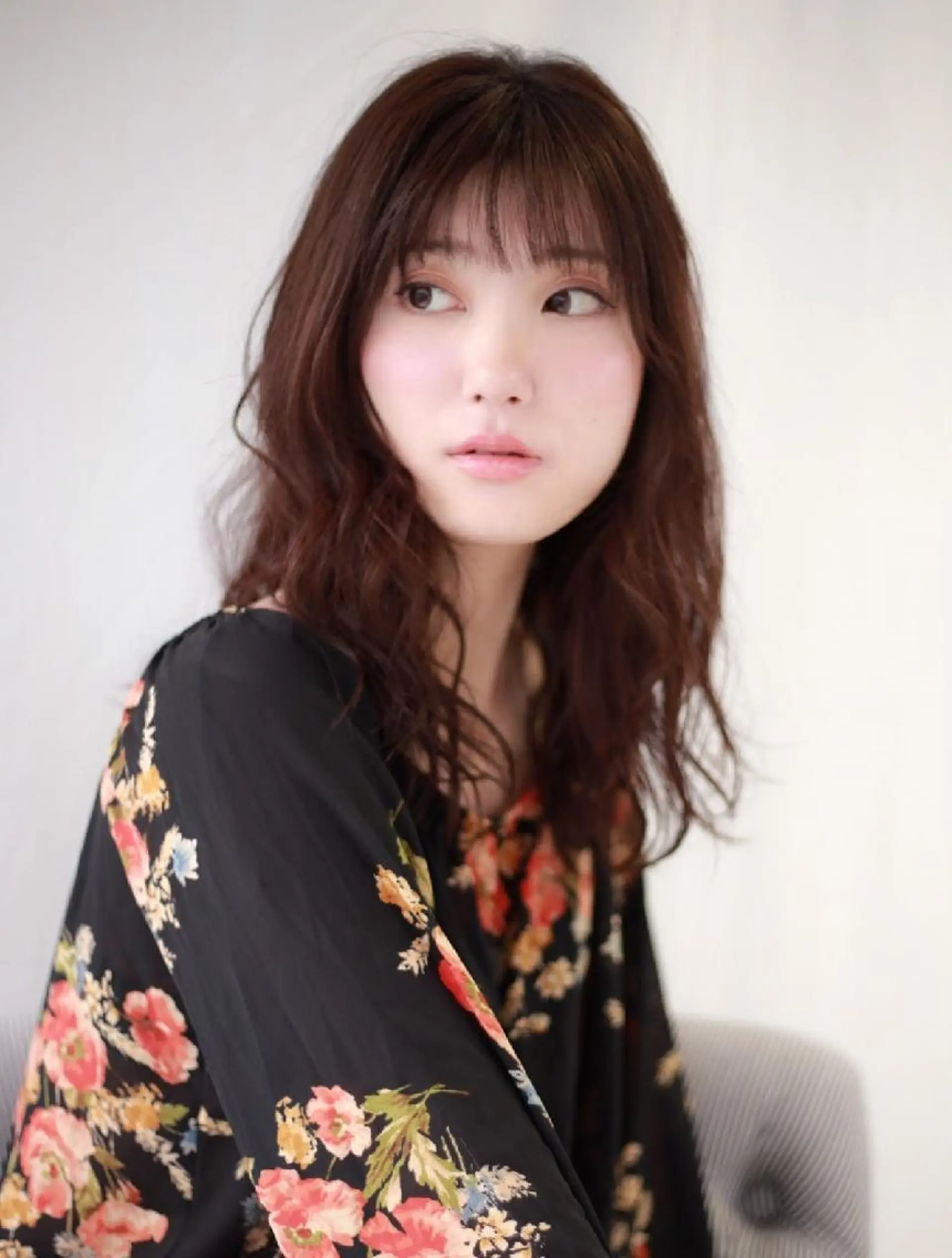 ミディアム nagane sayakaのヘアスタイル