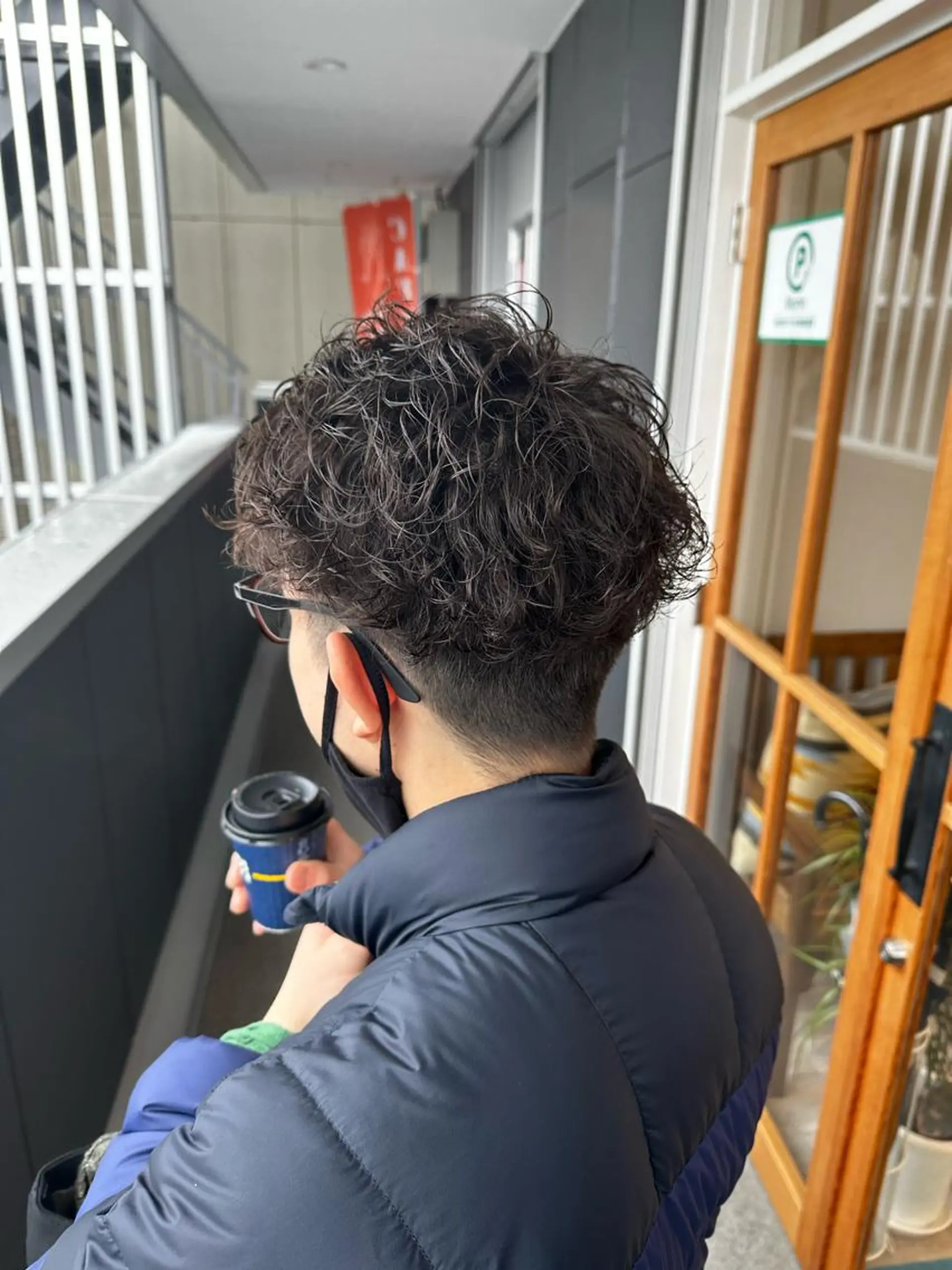 パーマ メンズ 下島 優人のヘアスタイル