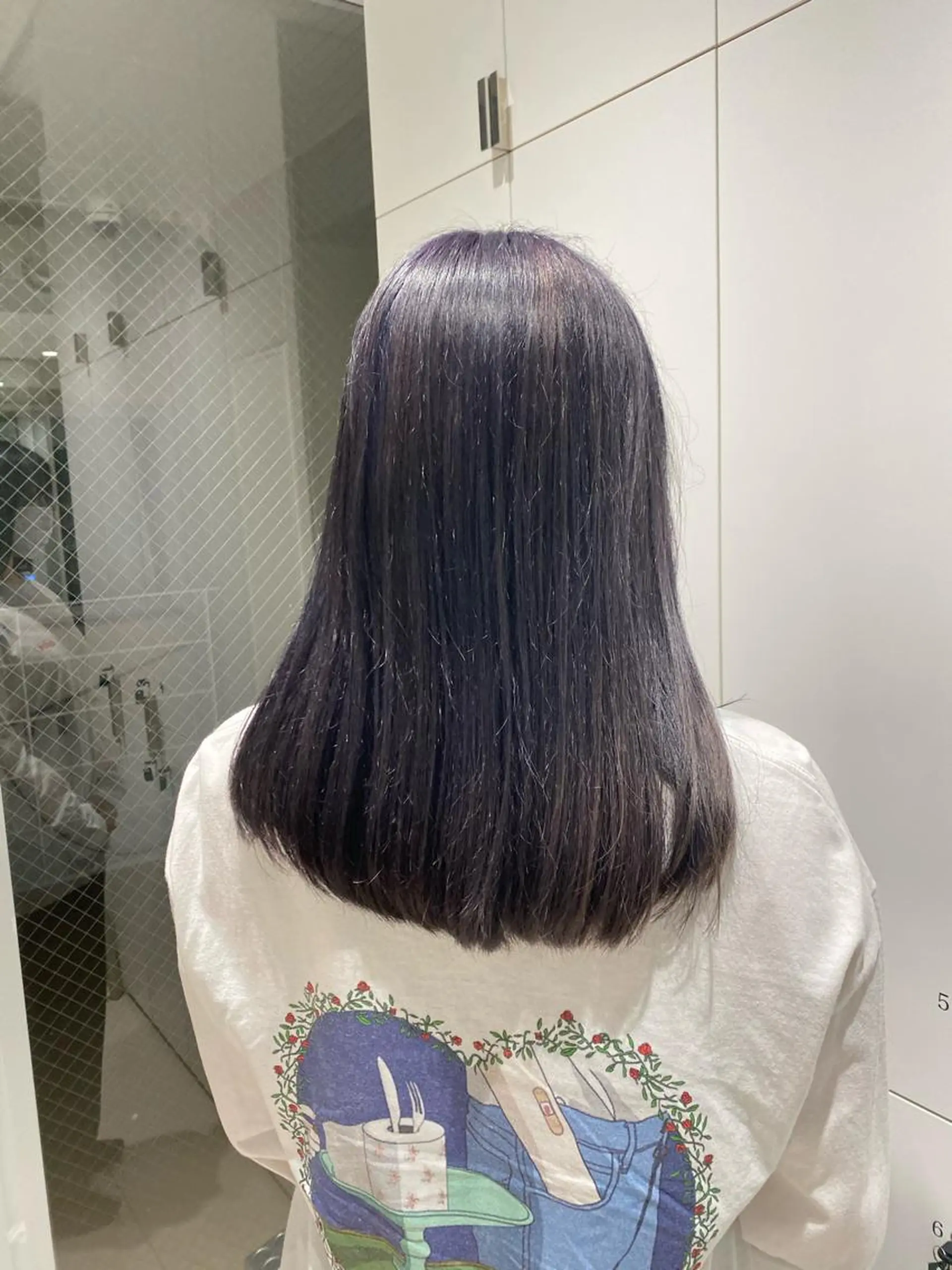 セミロング カラー ナチュラル/韓国💎 haruka 💎のヘアスタイル