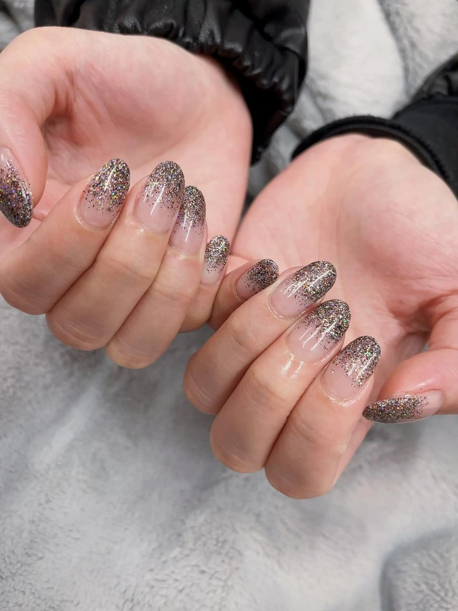 ネイル グラデーション ラメ(グリッター) ラメグラデーション kaenail 瑞江のネイルデザイン