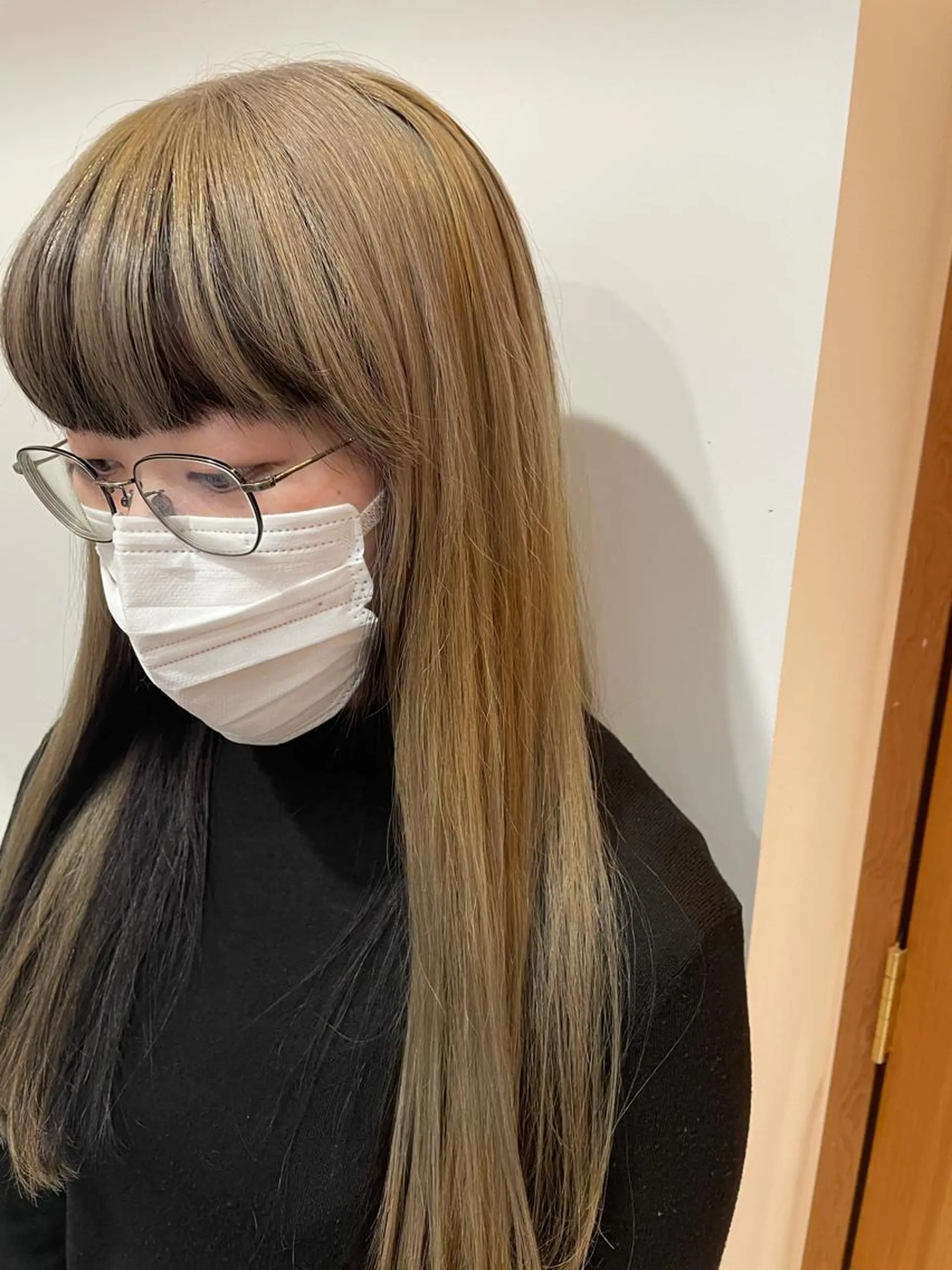 ロング カラー ベージュカラー ブリーチ パープルカラー ホワイトベージュ 中目黒🌼 🌼ハナのヘアスタイル