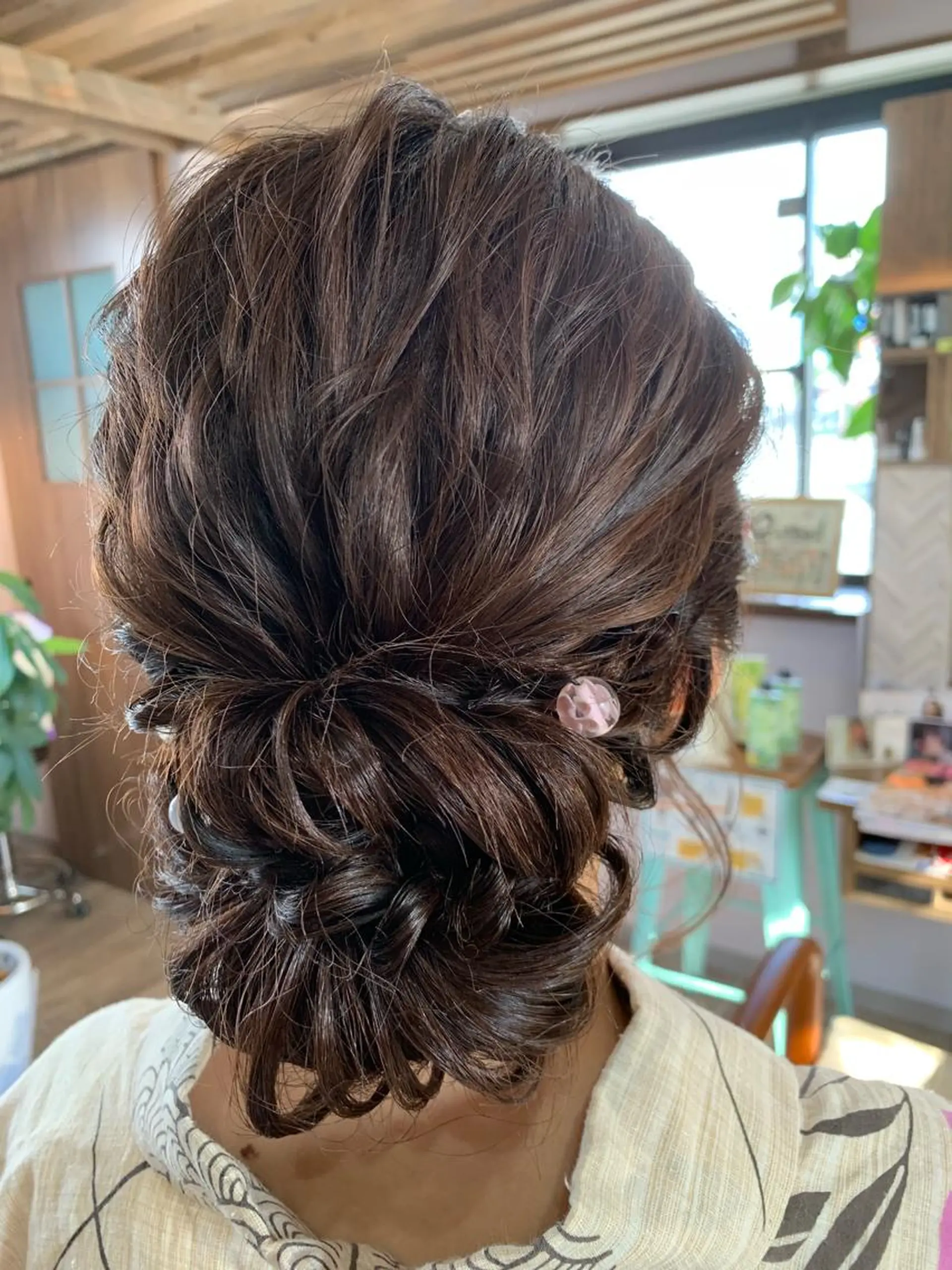 ヘアアレンジ 浴衣 B-rilliant ビーリリアント所属・今井 里美のヘアスタイル