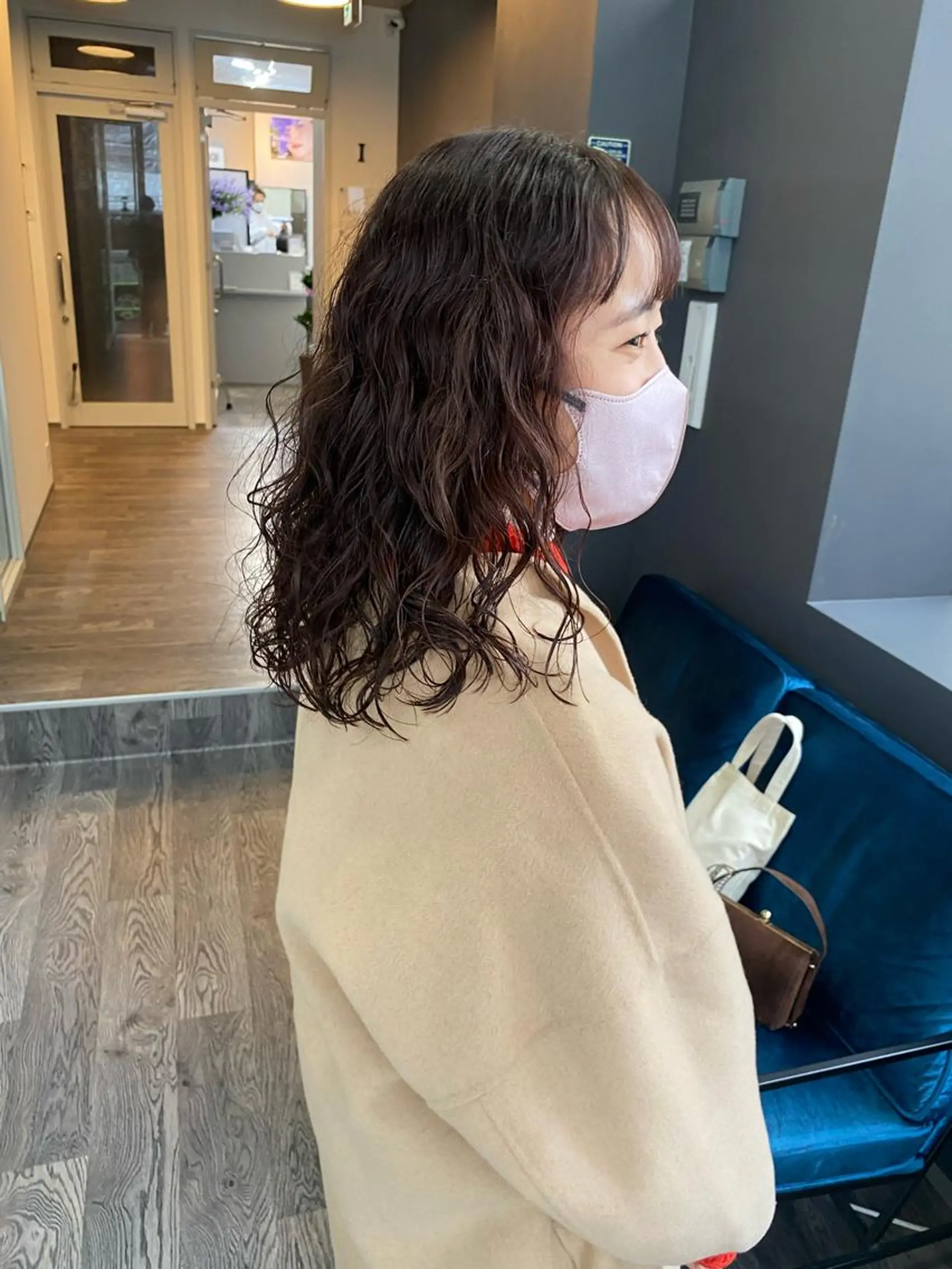 ミディアム パーマ 低ダメージパーマ ケアパーマ/武田明大のヘアスタイル