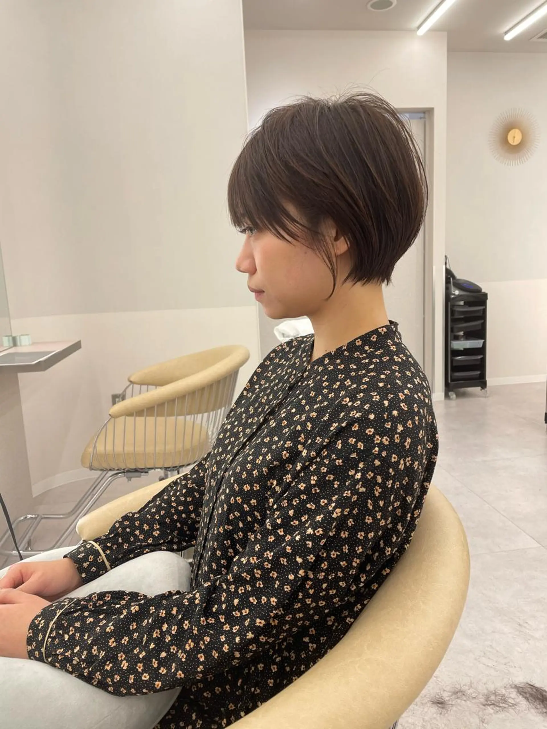 ショート カラー ショートボブ ショートレイヤー ハンサムショート 丸みショート ボブ カット ヘアカラー トリートメント ヘッドスパ 木原良 (キハラ リョウ)のヘアスタイル