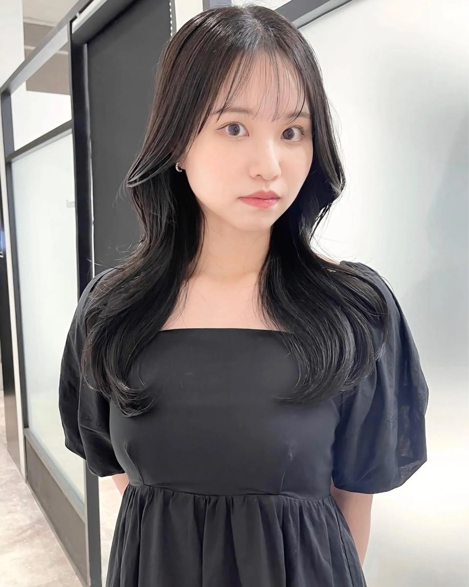 ロング 韓国風ヘア レイヤーカット カット ヘアカラー トリートメント 韓国レイヤーカット 髪質改善▫️水野有真のヘアスタイル