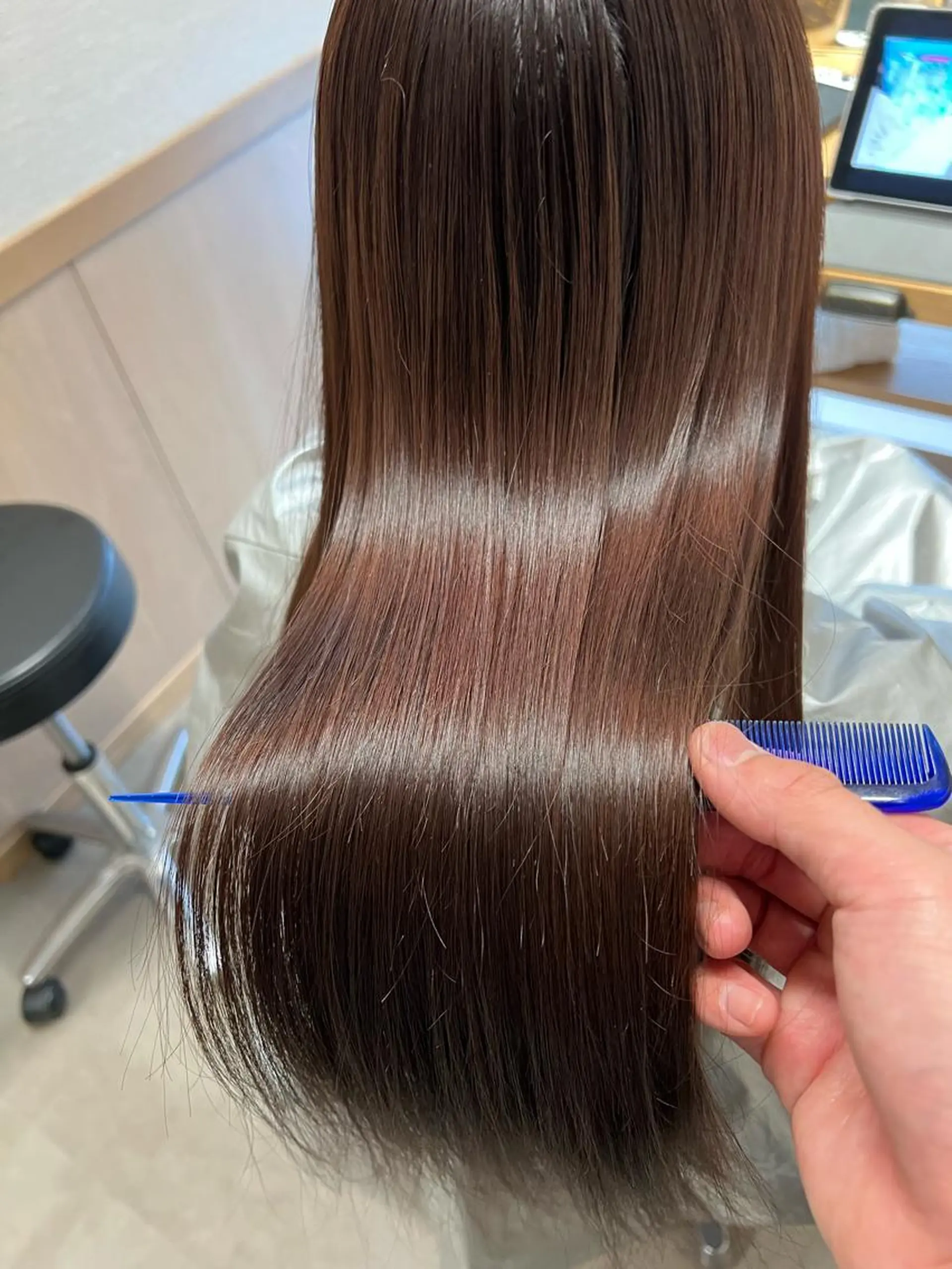 ロング カラー ブラウンカラー 透明感カラー ピンクカラー ピンクブラウン 艶カラー/髪質改善/ 西　大喜(ひろき)のヘアスタイル