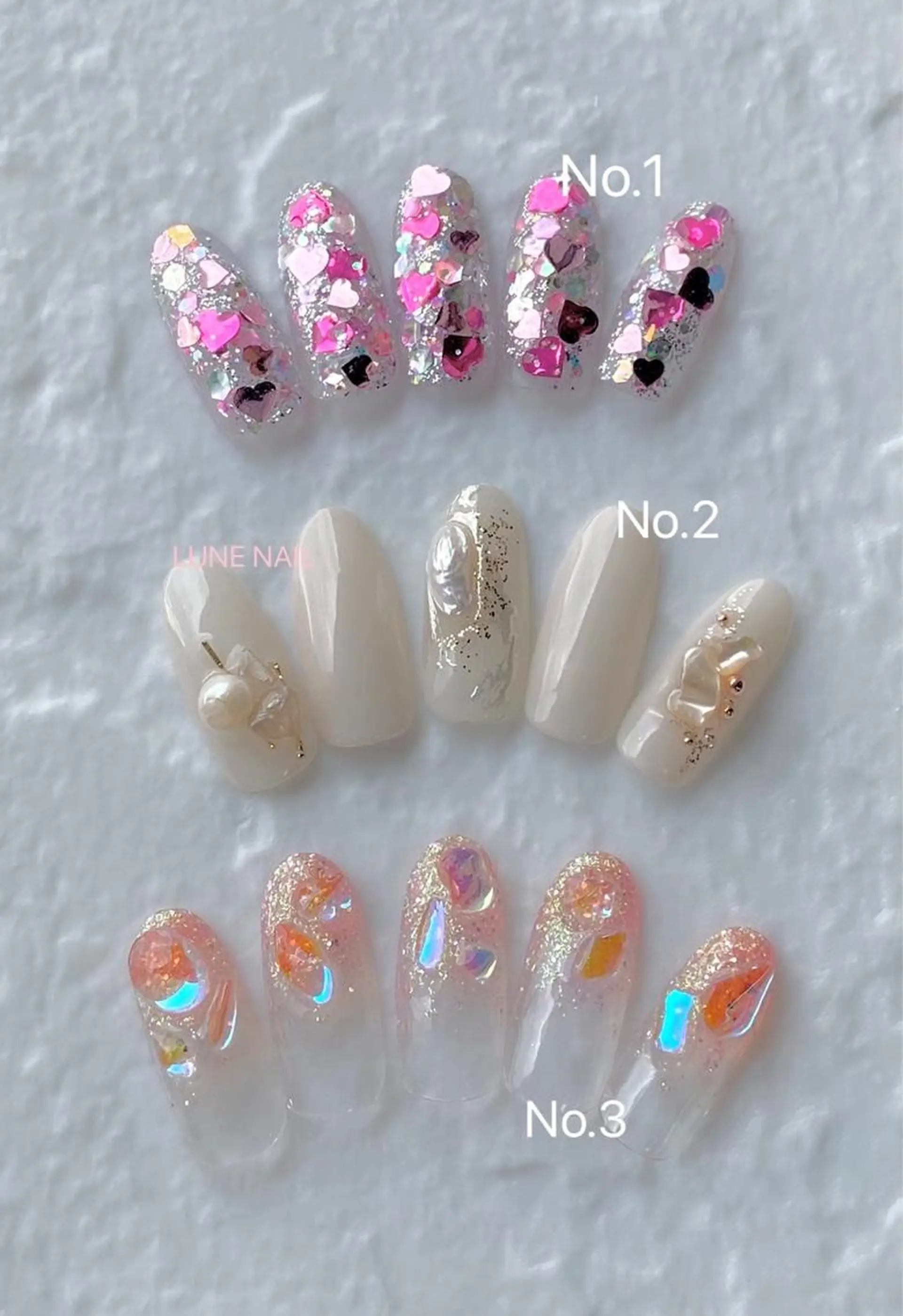 ミディアム ネイル シンプルネイル ハンドネイル LUNE NAILのその他イメージ
