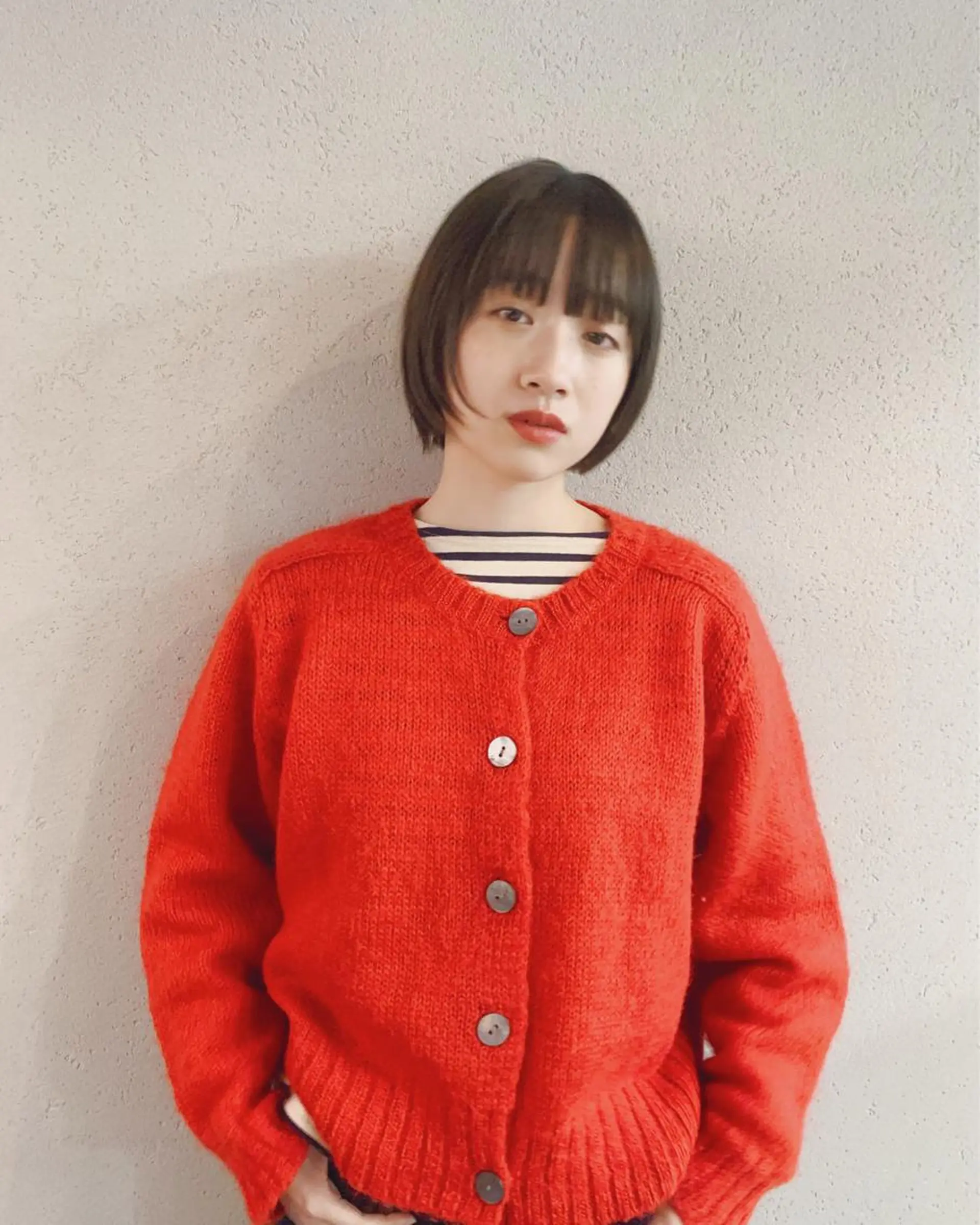 ショート カラー ボブパーマコテ巻き風 パーマNo1深江秀平のヘアスタイル