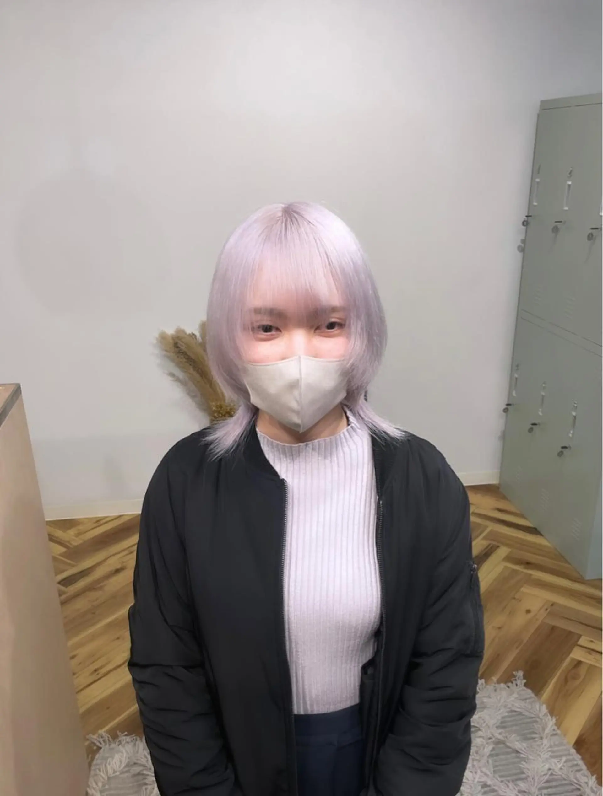 ミディアム 有人/バレイヤージュ /シャドールーツのヘアスタイル