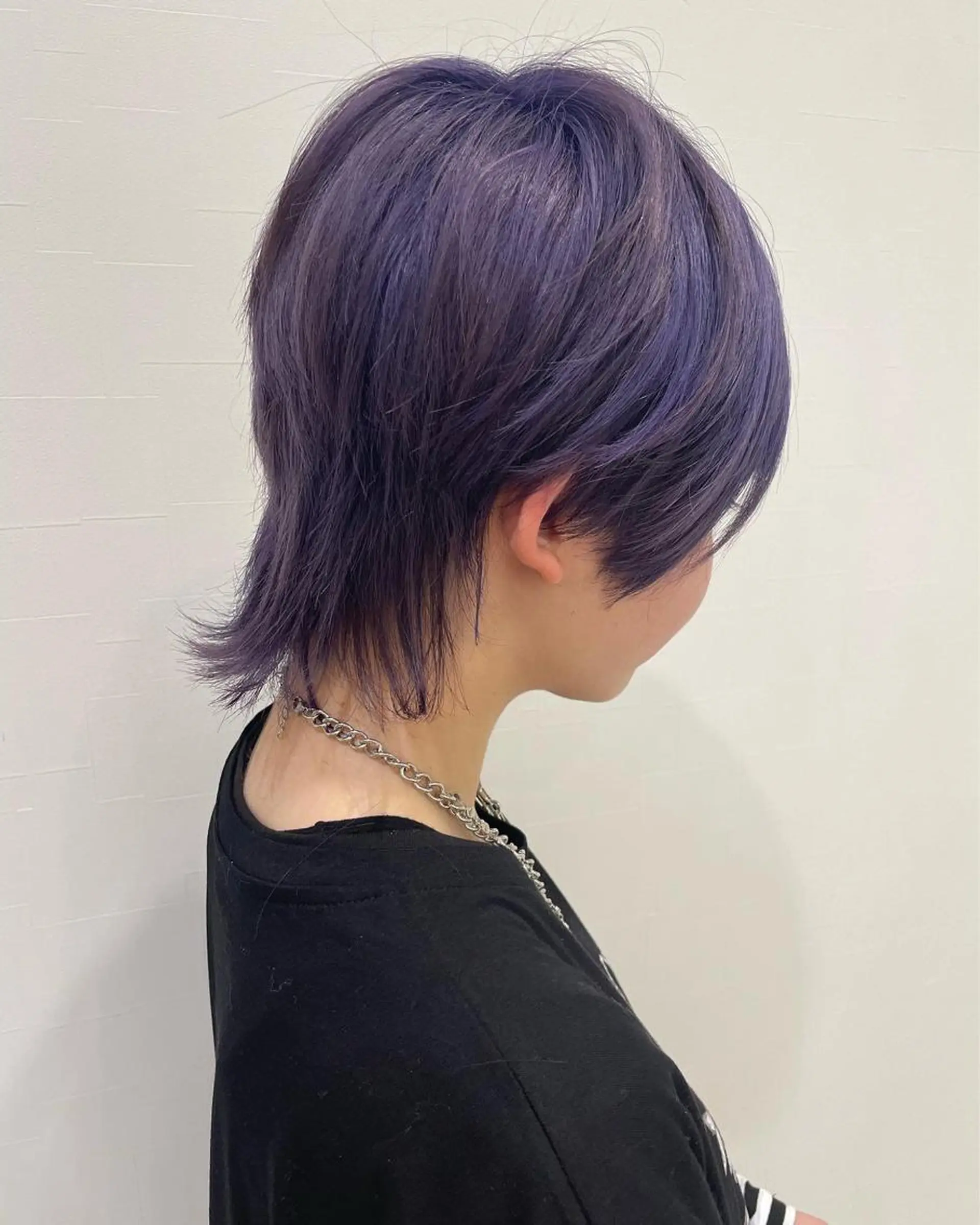 ショート パープルカラー ウルフカット 薬院浄水通/ショート /メンズ/rukaのヘアスタイル