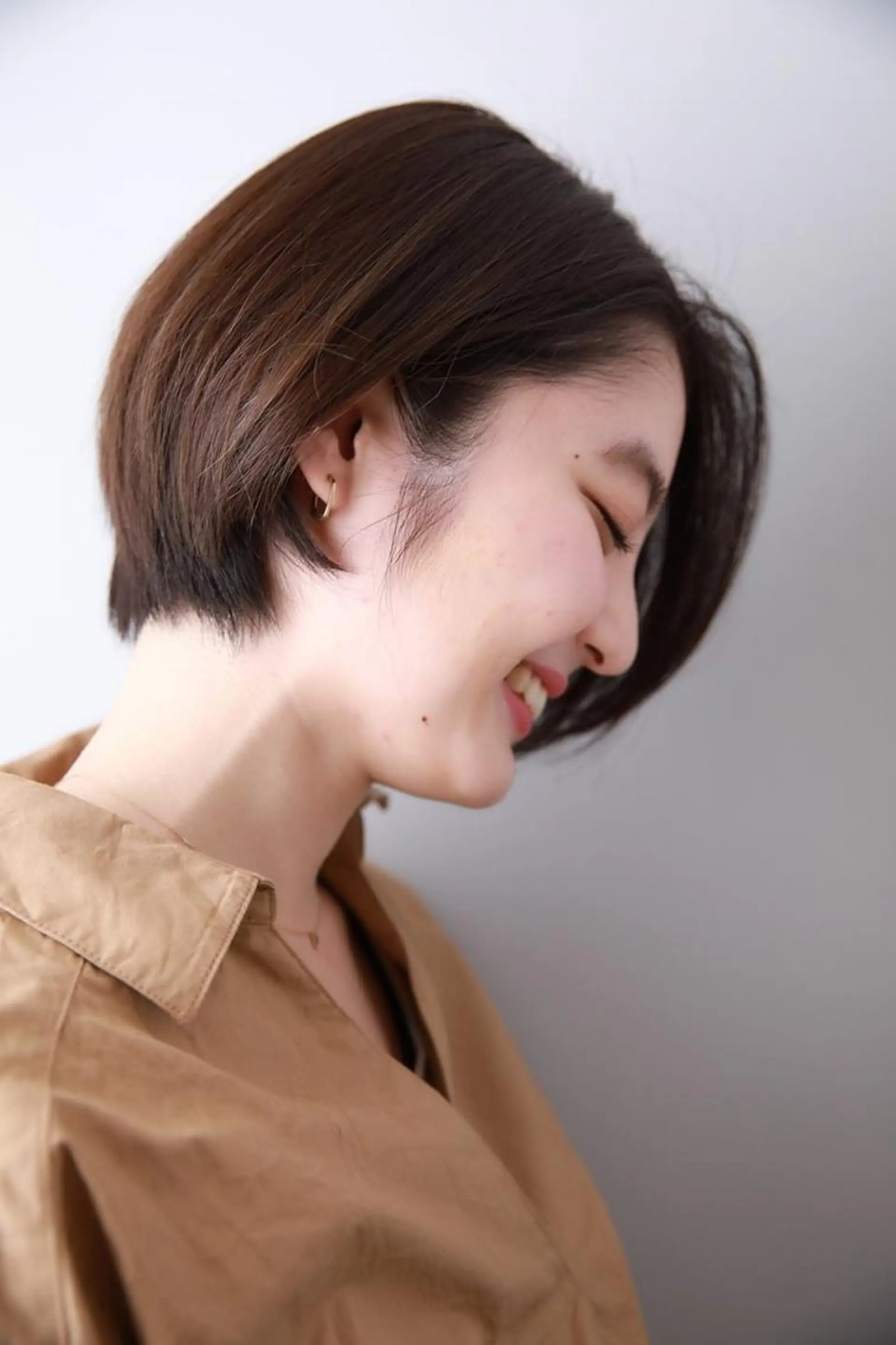 ショート カラー パーマ レイヤーカット✂️ 横浜No1♡下鳥翔子のヘアスタイル