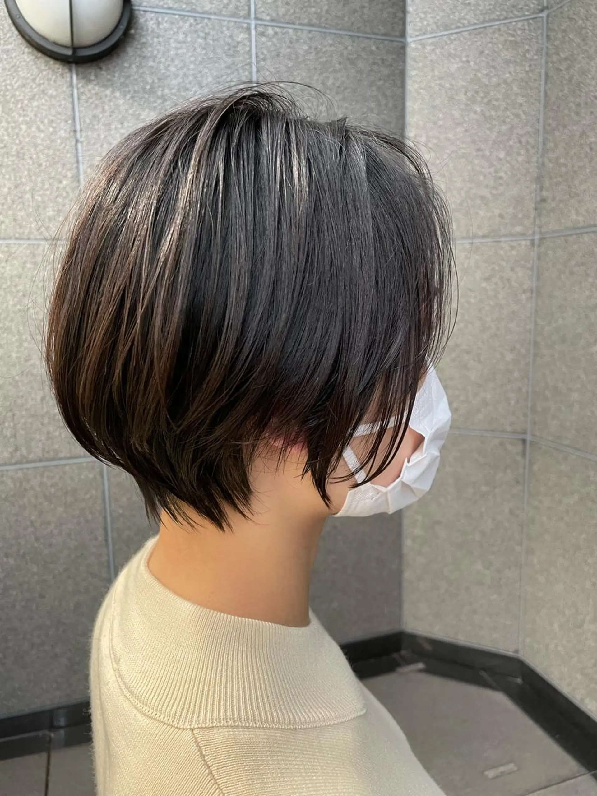 ショート ショートボブ ボブ 学生 髪質改善 ショートヘア 高槻裕二 ショートボブ縮毛矯正のヘアスタイル