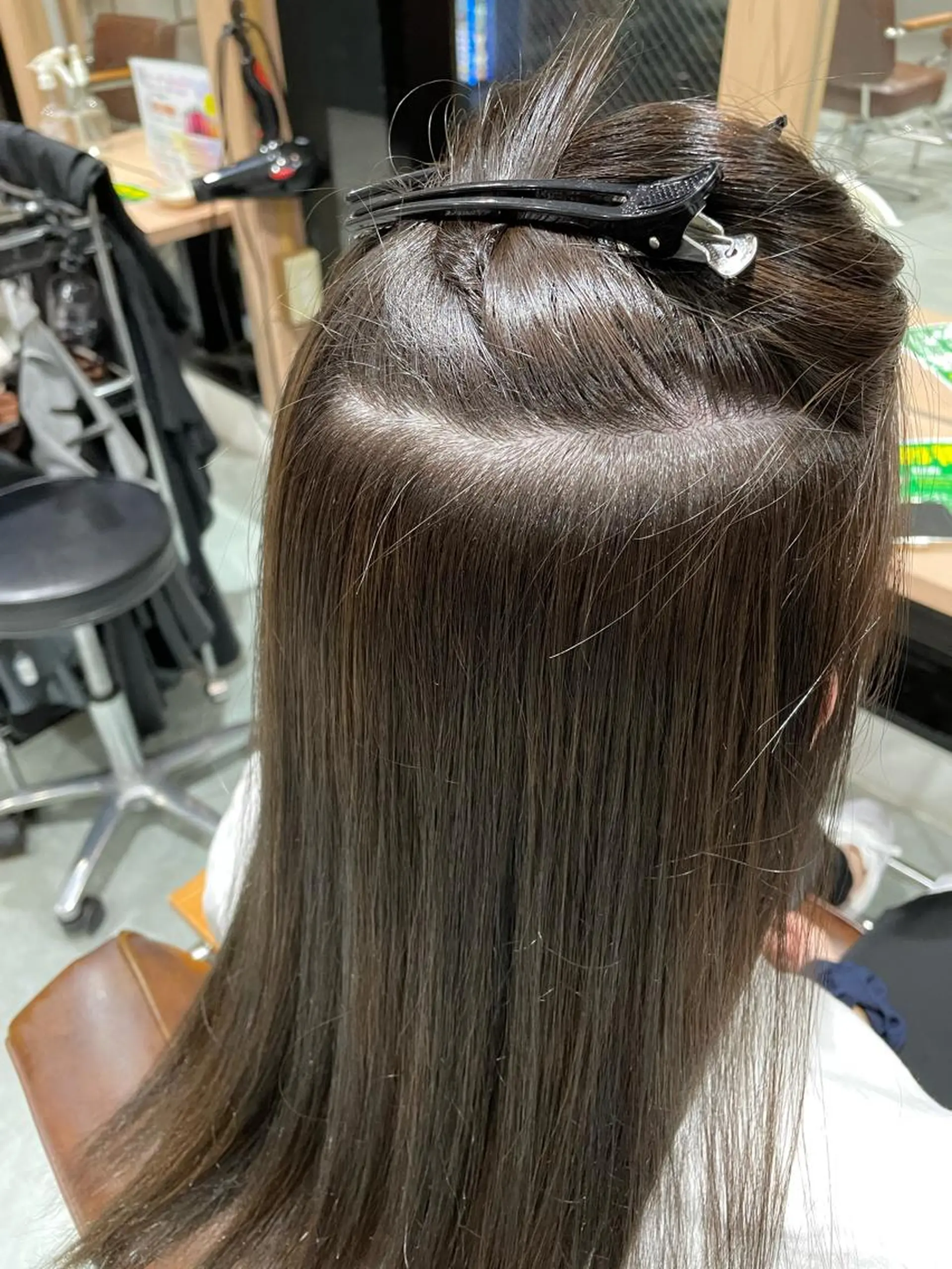 ロング カット 縮毛矯正 ルービック難波所属・Rubik難波樽本 譲二のヘアスタイル