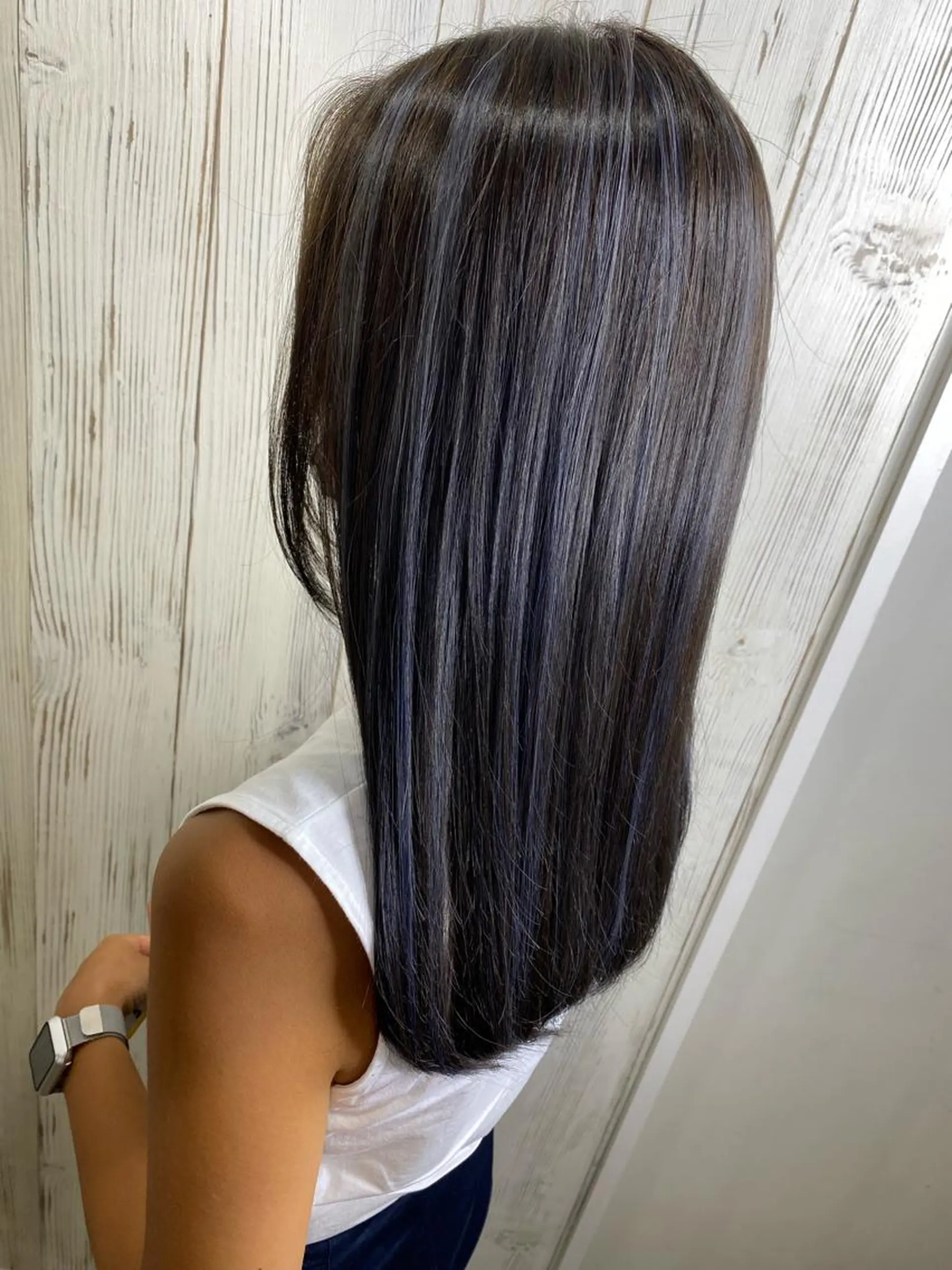 ロング カラー カット ヘアカラー トリートメント 🌿海山龍馬🌿前髪 /顔まわり/レイヤーのヘアスタイル